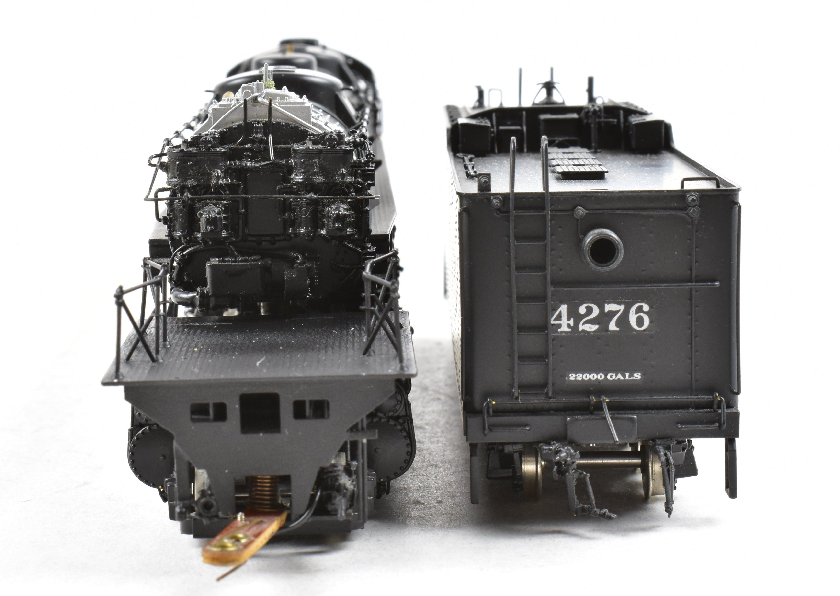 HO Scale Brass Model Train - PFM Tenshodo Southern Pacific AC - 12 4 - 8 - 8 - 2 Cab Forward Factory - Painted Locomotive, Crown Model, No. 4276, 1983 Run
