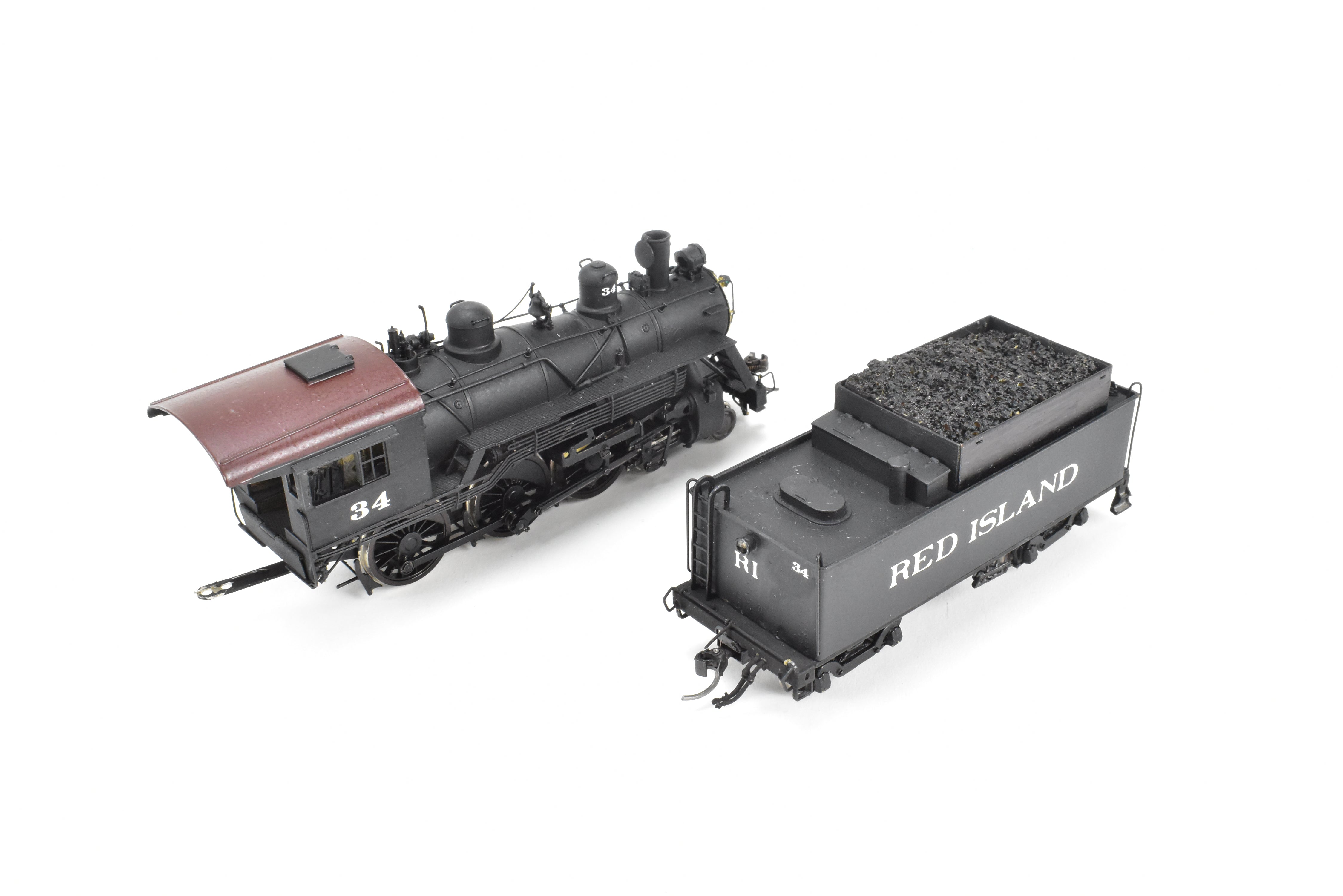 HO Brass PFM Samhongsa 4-6-0 Ten Wheeler CP Red Island #34 Coal Tender Model