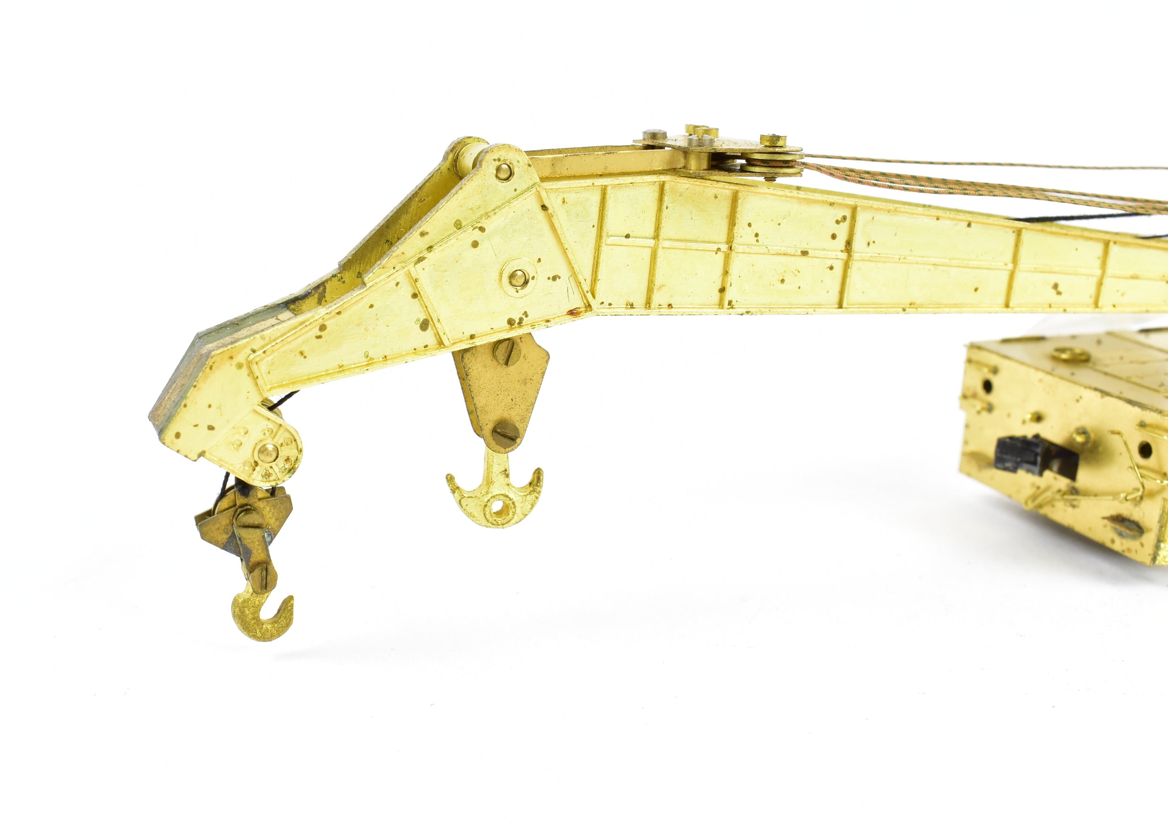 HO Scale Brass Lambert 250-Ton Railway Crane for Track Maintenance