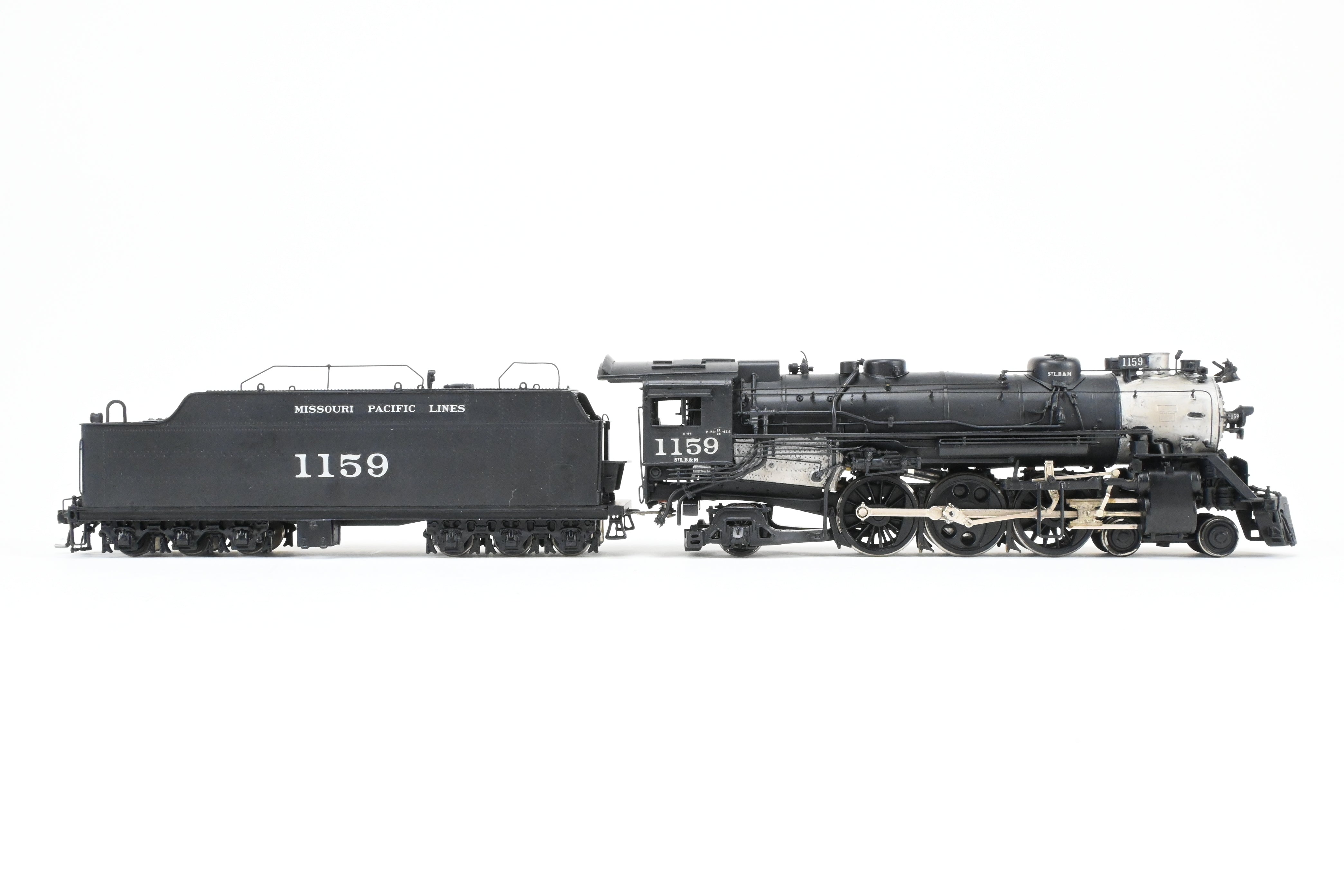 HO Scale Brass PFM Model Train - Samhongsa MP - Missouri Pacific 4-6-2 P-73 Steam Locomotive Custom Painted by Joe G. Collias with Road Number 1159