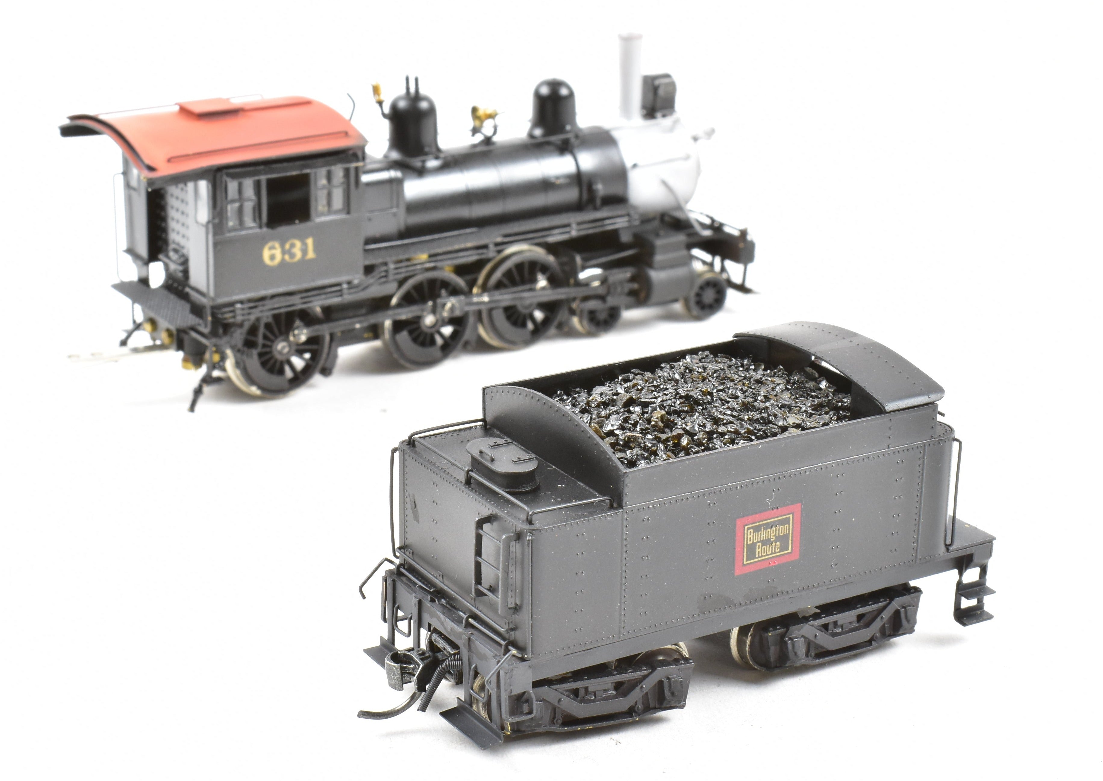 HO Scale Custom Painted Nickel Plate Products CB&Q Burlington Route K-2 4-6-0 Ten Wheeler Brass Model