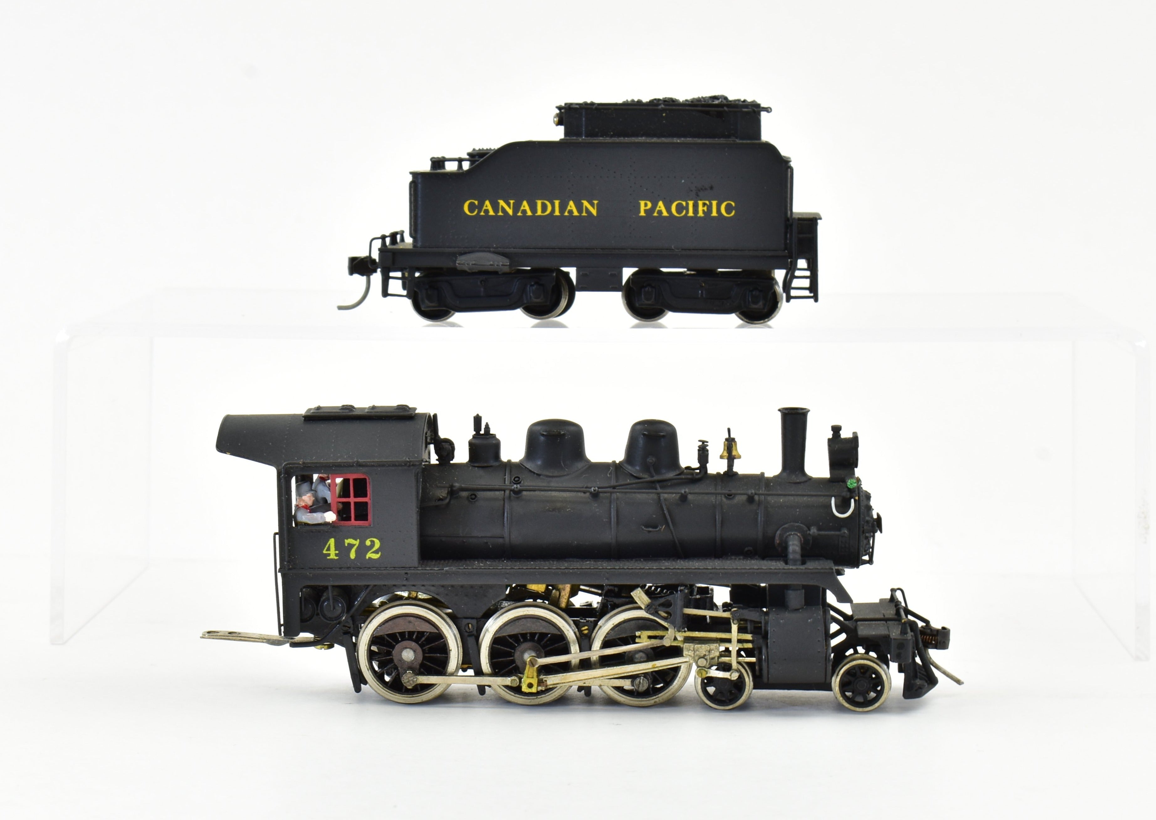 Custom Painted HO Brass Pacific Pike CPR Canadian Pacific Railway D4G 4-6-0 Model