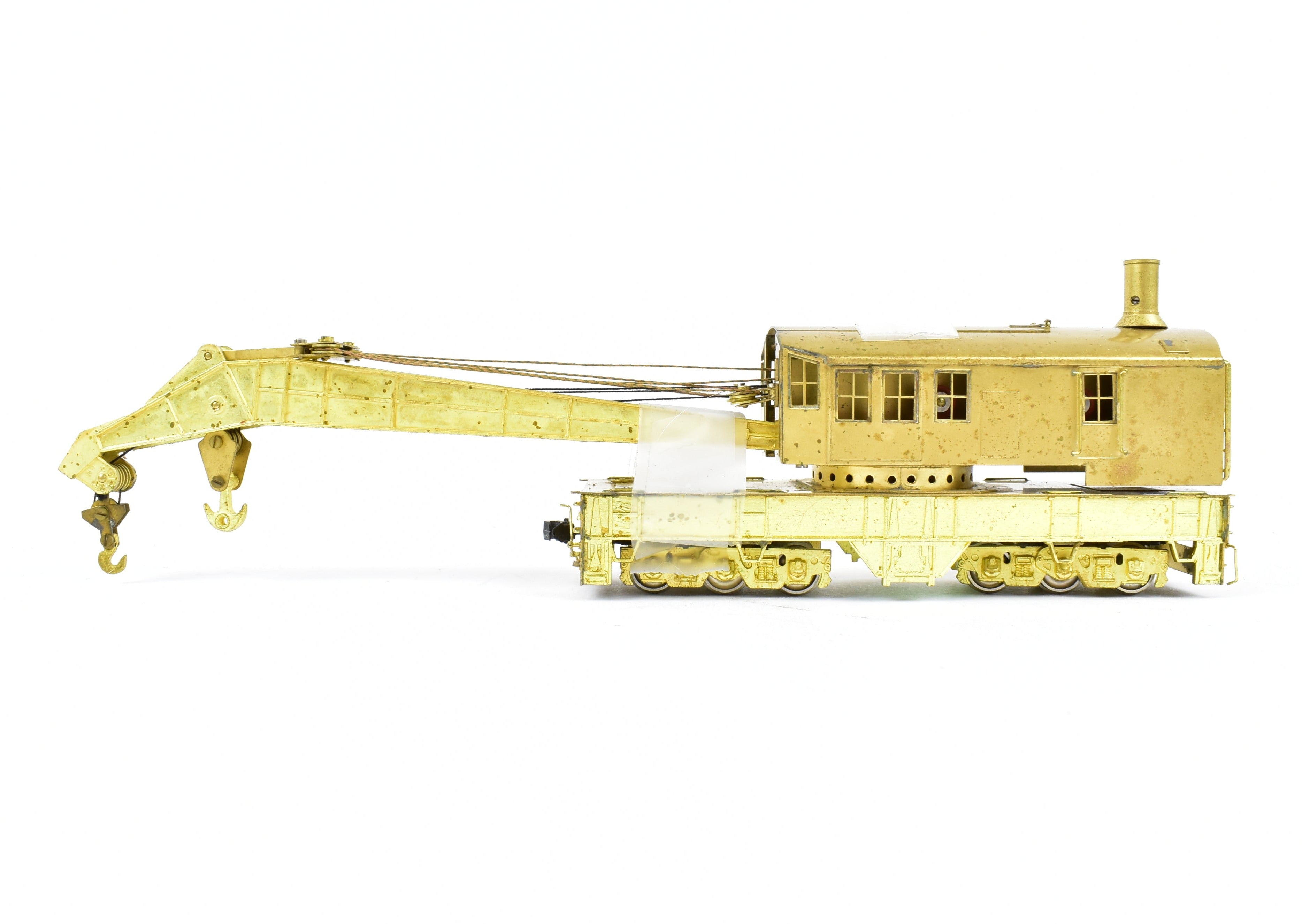 HO Scale Brass Lambert 250-Ton Railway Crane for Track Maintenance