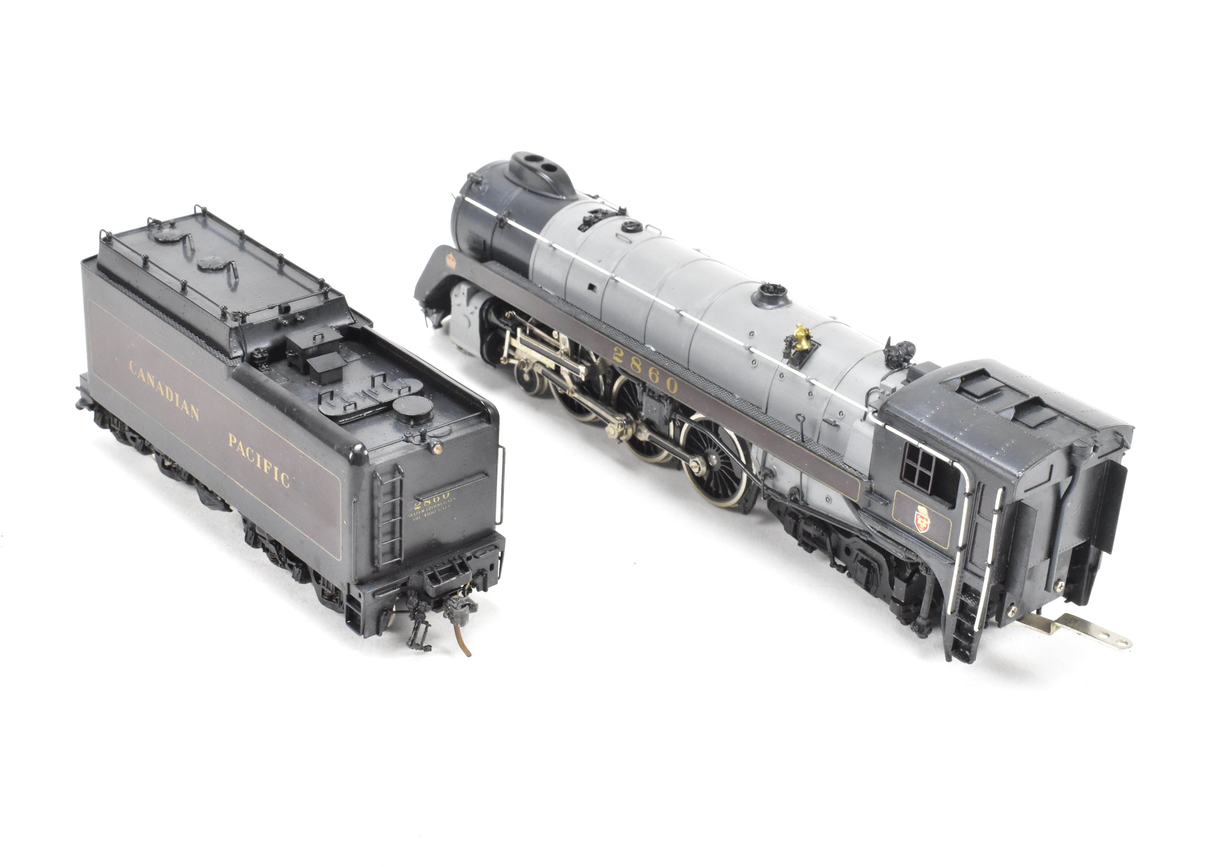 HO Scale Brass PFM - Tenshodo CPR Canadian Pacific H-1e #2860 Royal Hudson Factory Painted Model