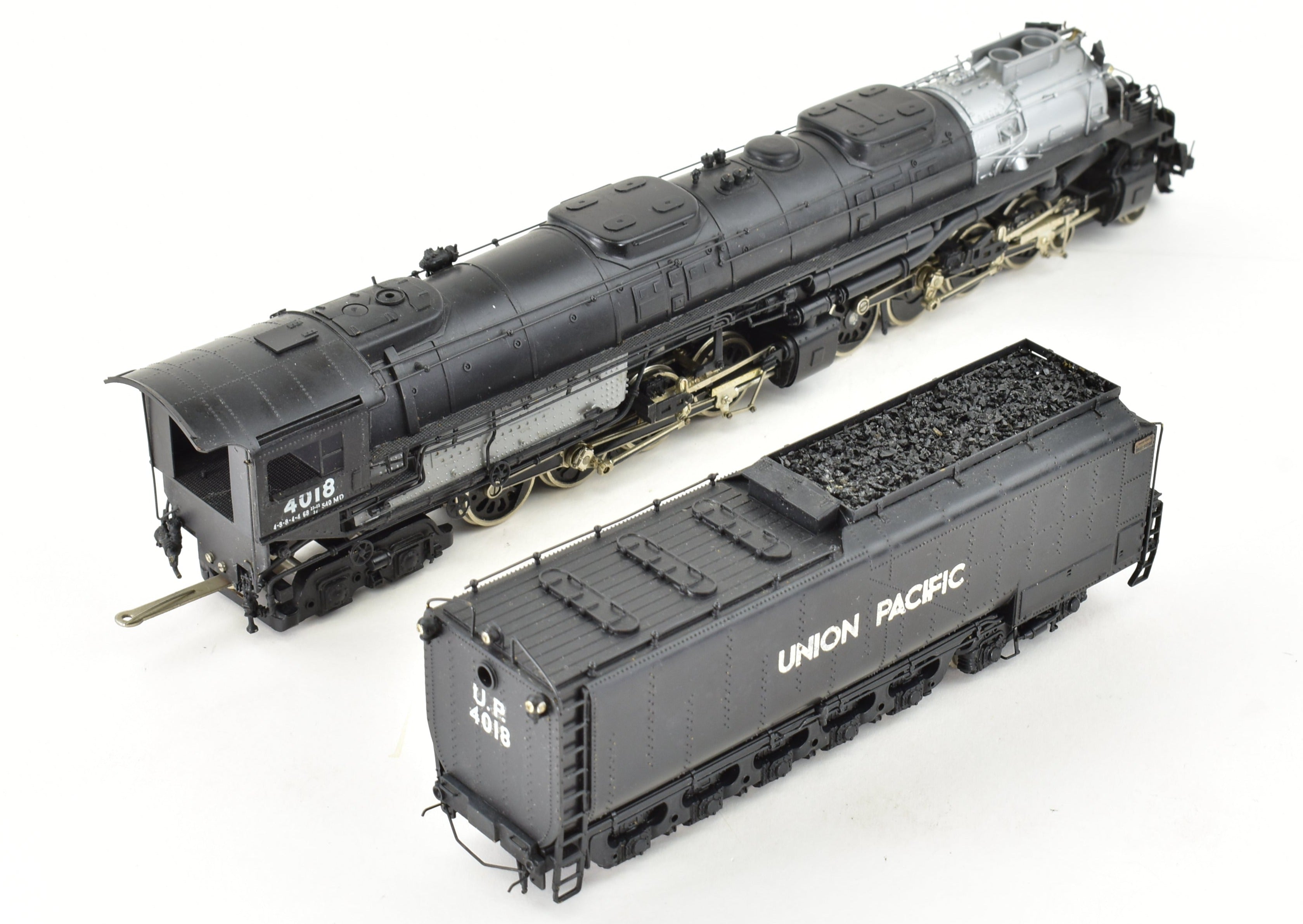 HO Scale Brass PFM - Tenshodo Union Pacific 4-8-8-4 Big Boy Crown Steam Locomotive with Signature Series Tender, Model No. 4018 from the 1969 Run