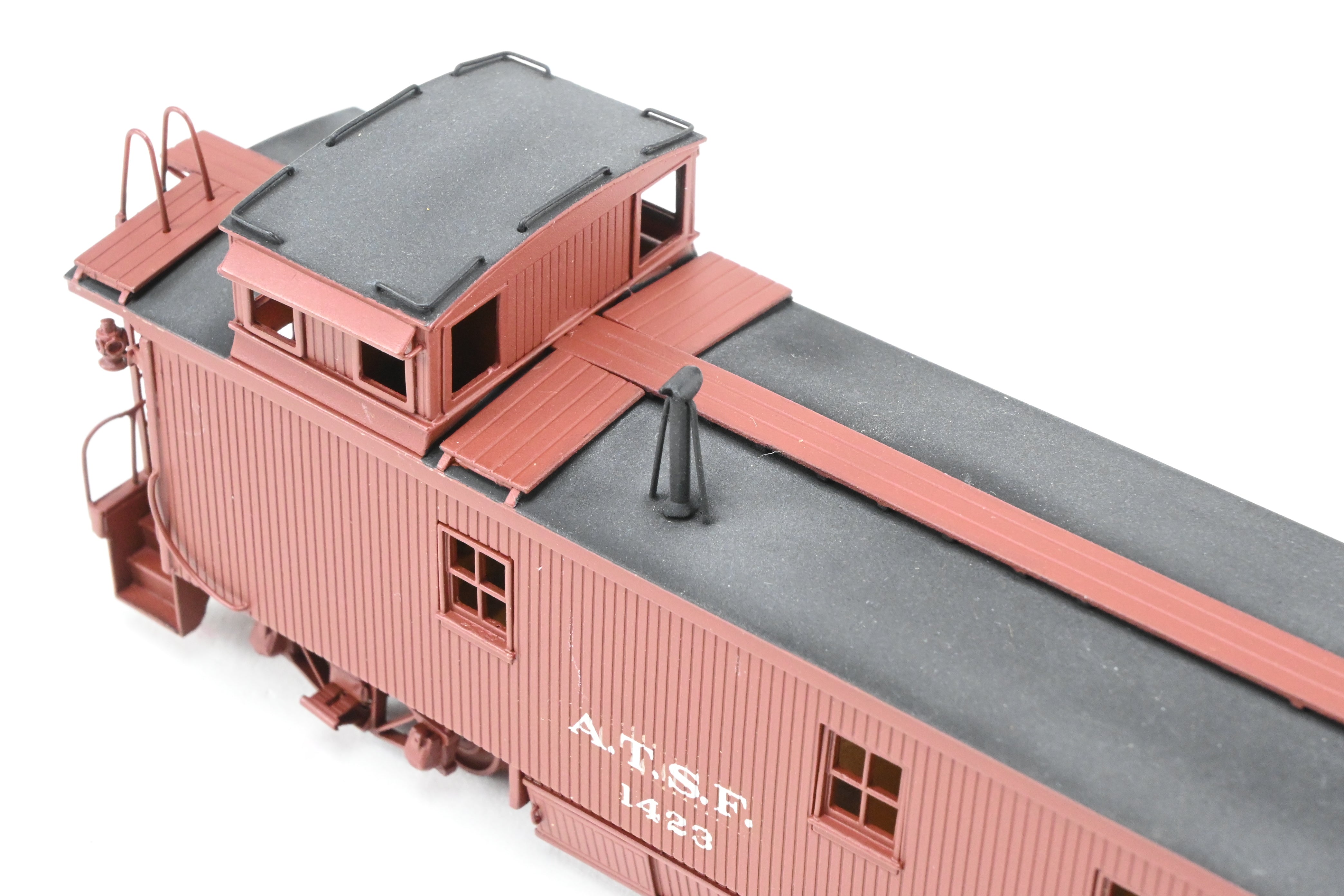 1930s HO Brass ATSF - Santa Fe Wood Caboose CP No. 1423 by Pecos River Brass