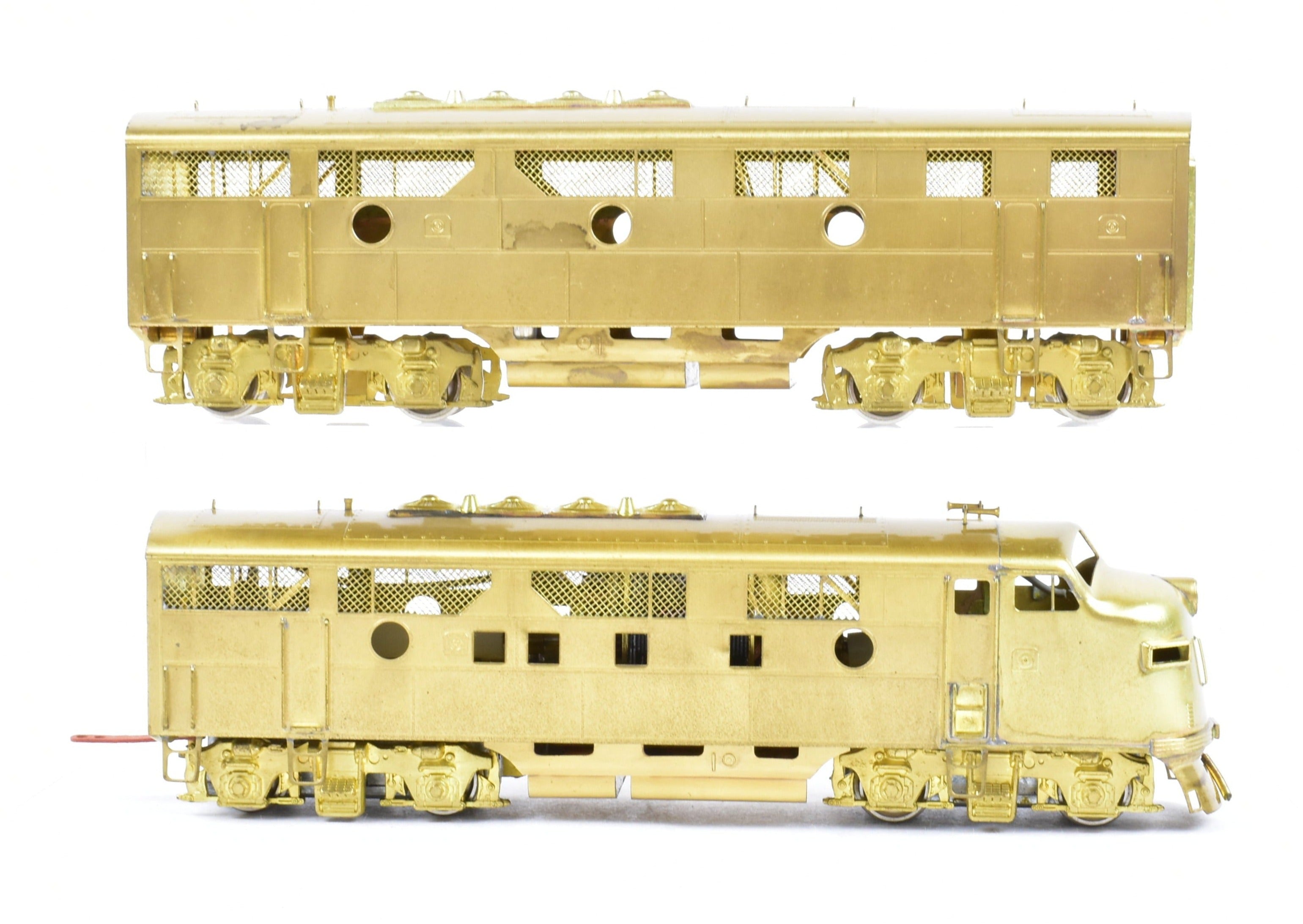 High - Quality HO Scale Brass Nickel - Plated NPP EMD Phase 2 F - 3 A/B Set for Various Railroads