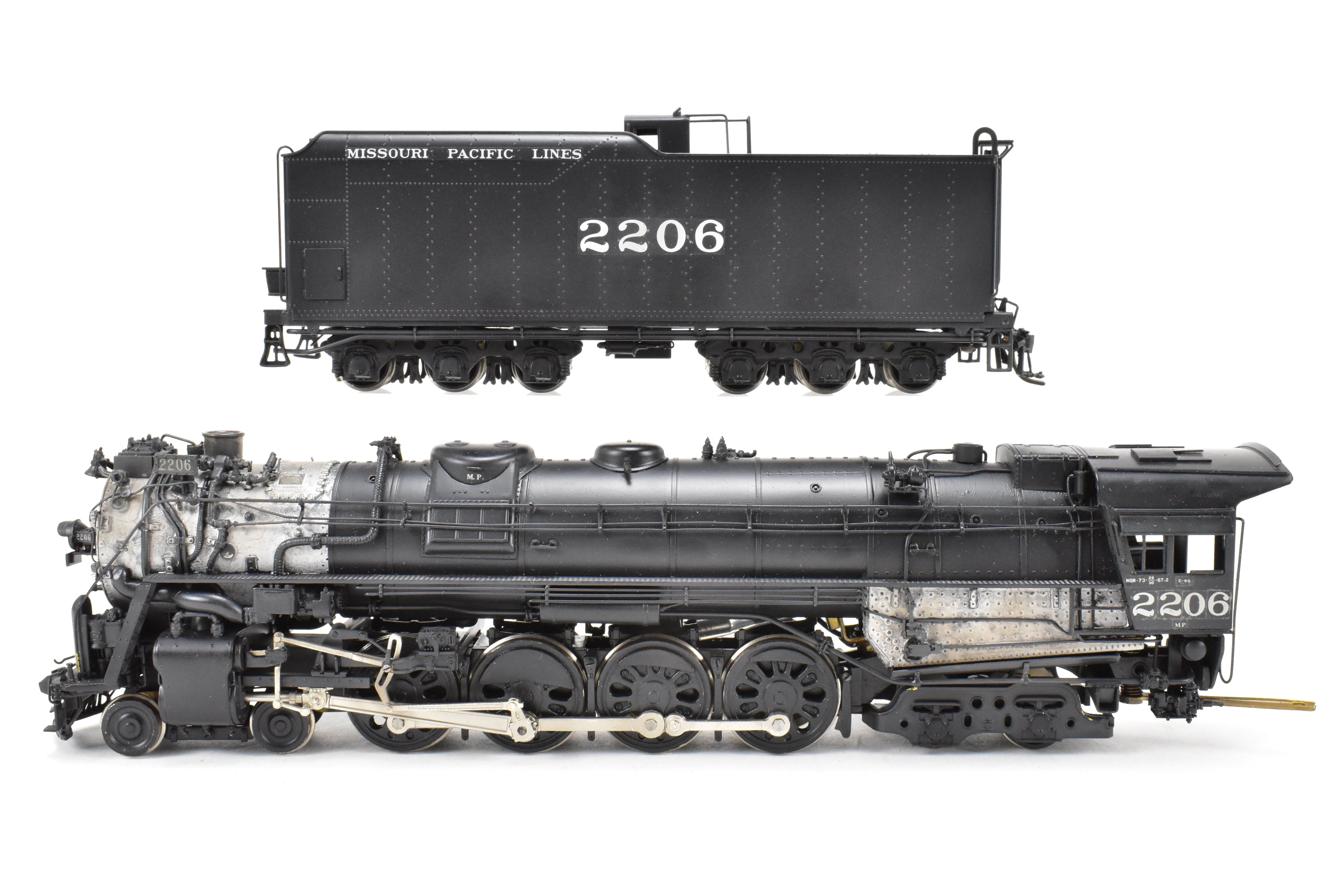 HO Brass PFM - Fujiyama Missouri Pacific 4-8-4 2200 Class #2206 Custom Painted by Joe G. Collias