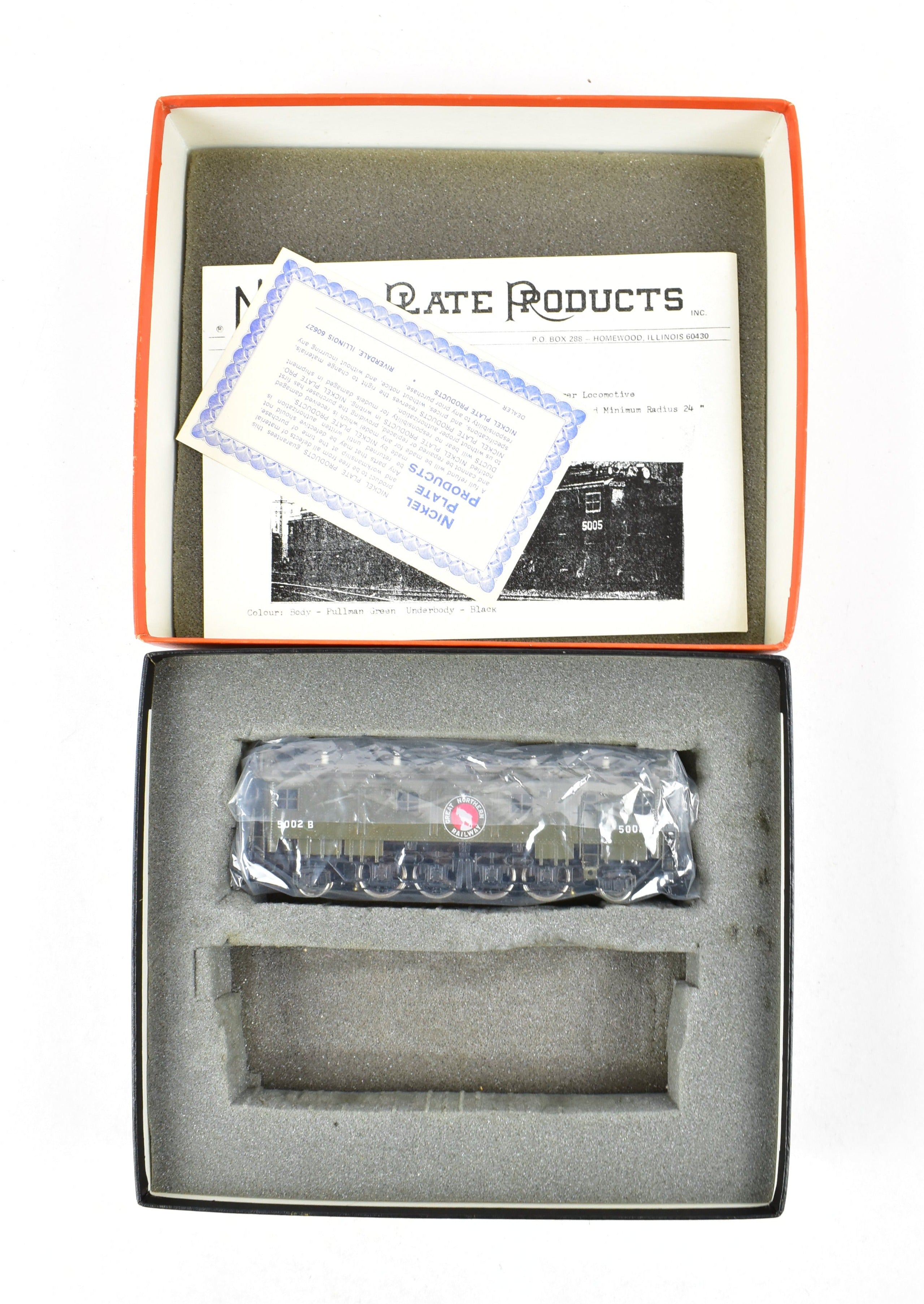 NPP Nickel Plate Great Northern Z-1 Unpowered Single Unit Electric Locomotive, Custom Painted