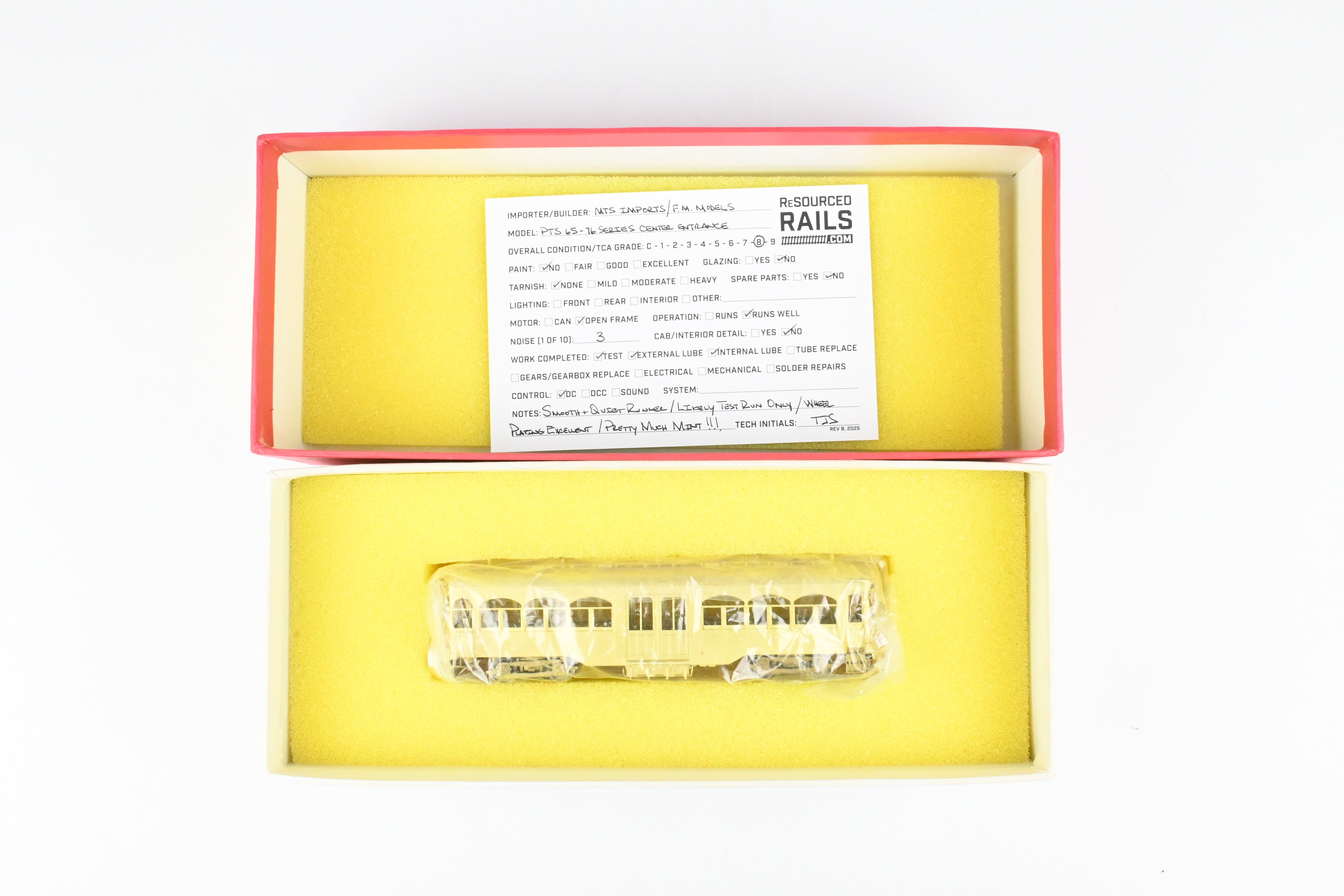 HO Brass MTS Imports Philadelphia Suburban 65 - 76 Series Center Entrance Interurban