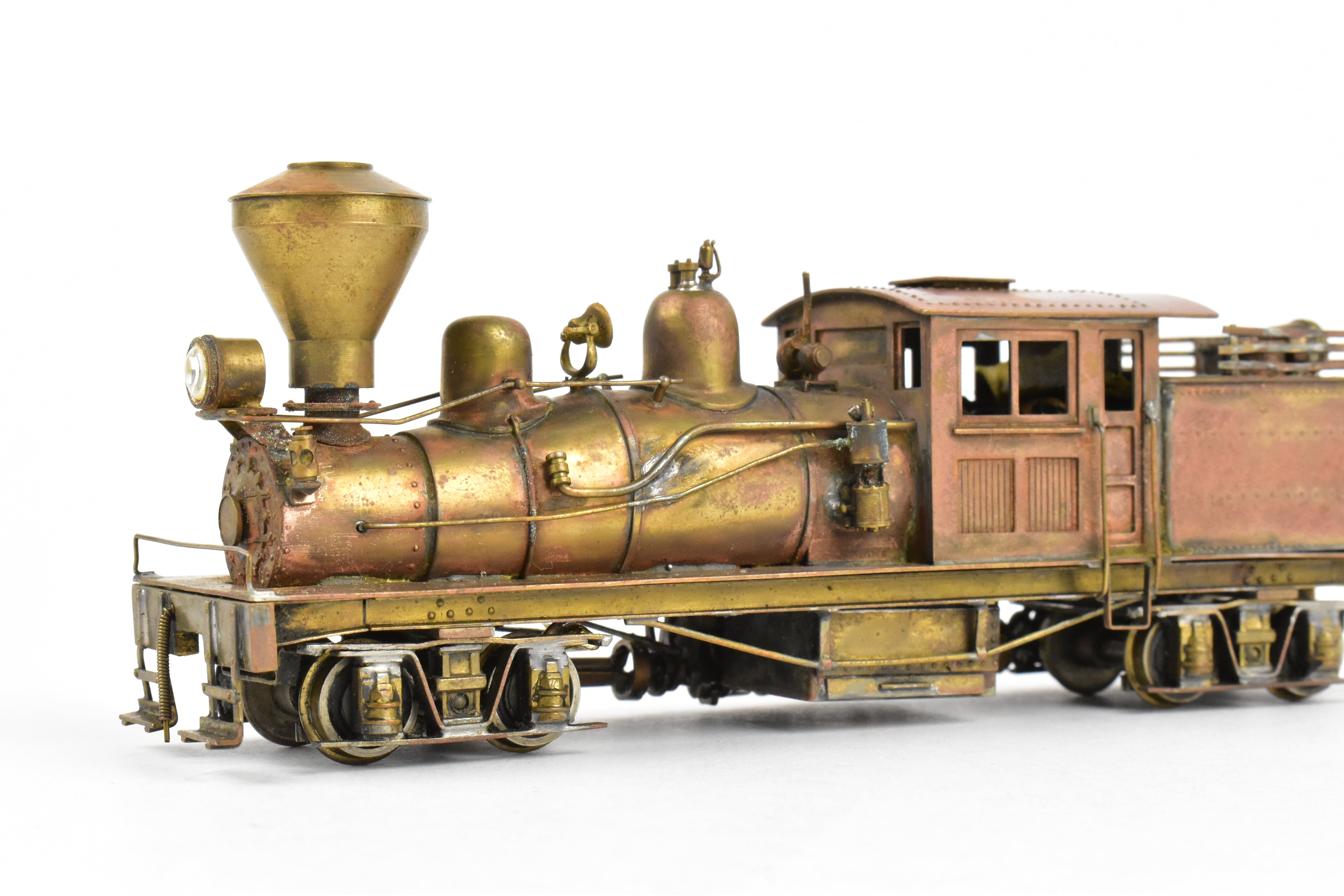 1955 HO Brass PFM - United 2-Truck Class B Shay Geared Locomotive in REBOXX
