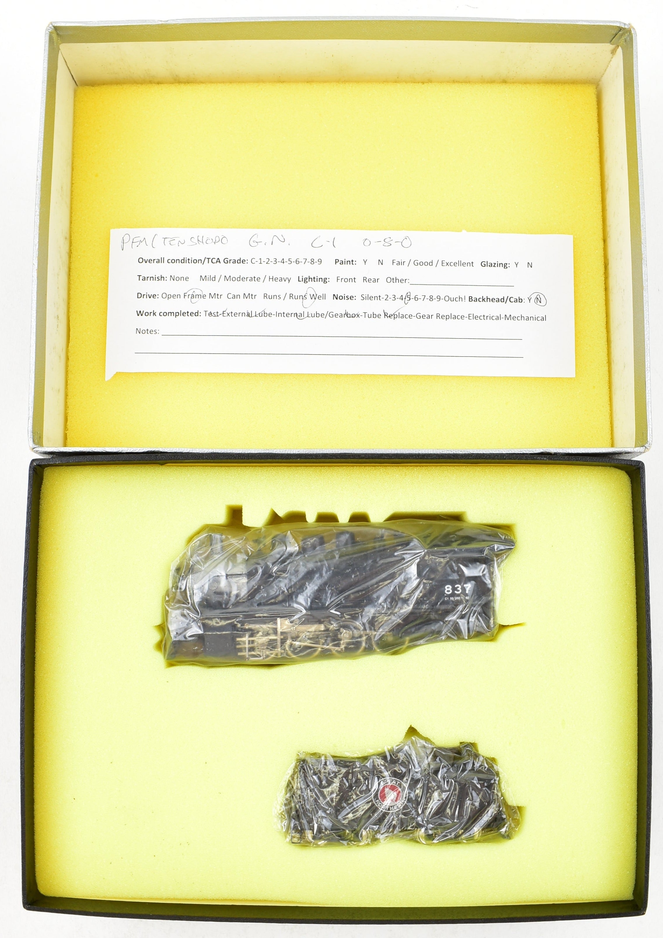 1971 Custom Painted HO Brass PFM Tenshodo Great Northern 0-8-0 Class C-1 Model