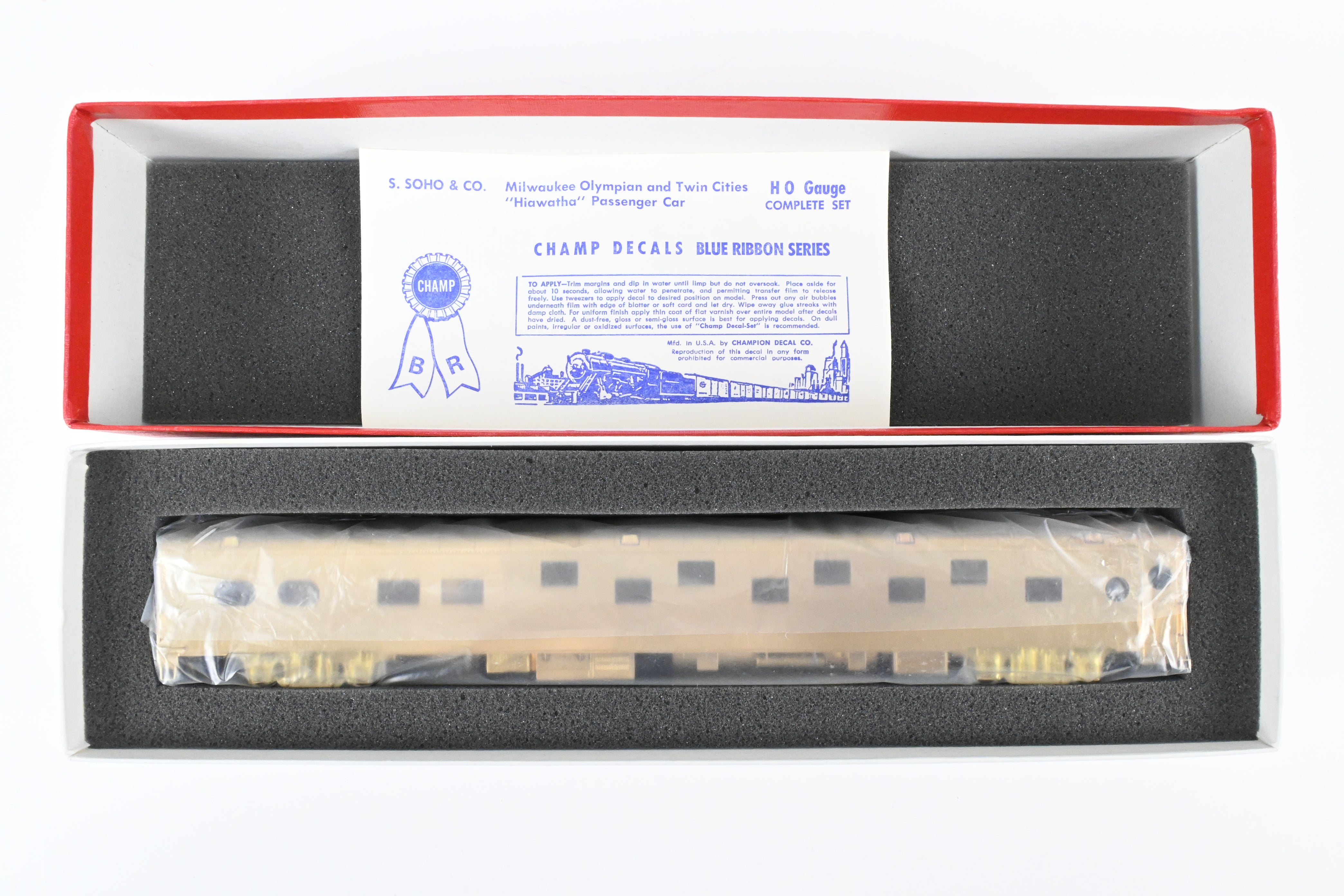 HO Scale Brass Soho Milwaukee Road Raymond Series 16 Duplex 4DB Sleeper Model Train Car