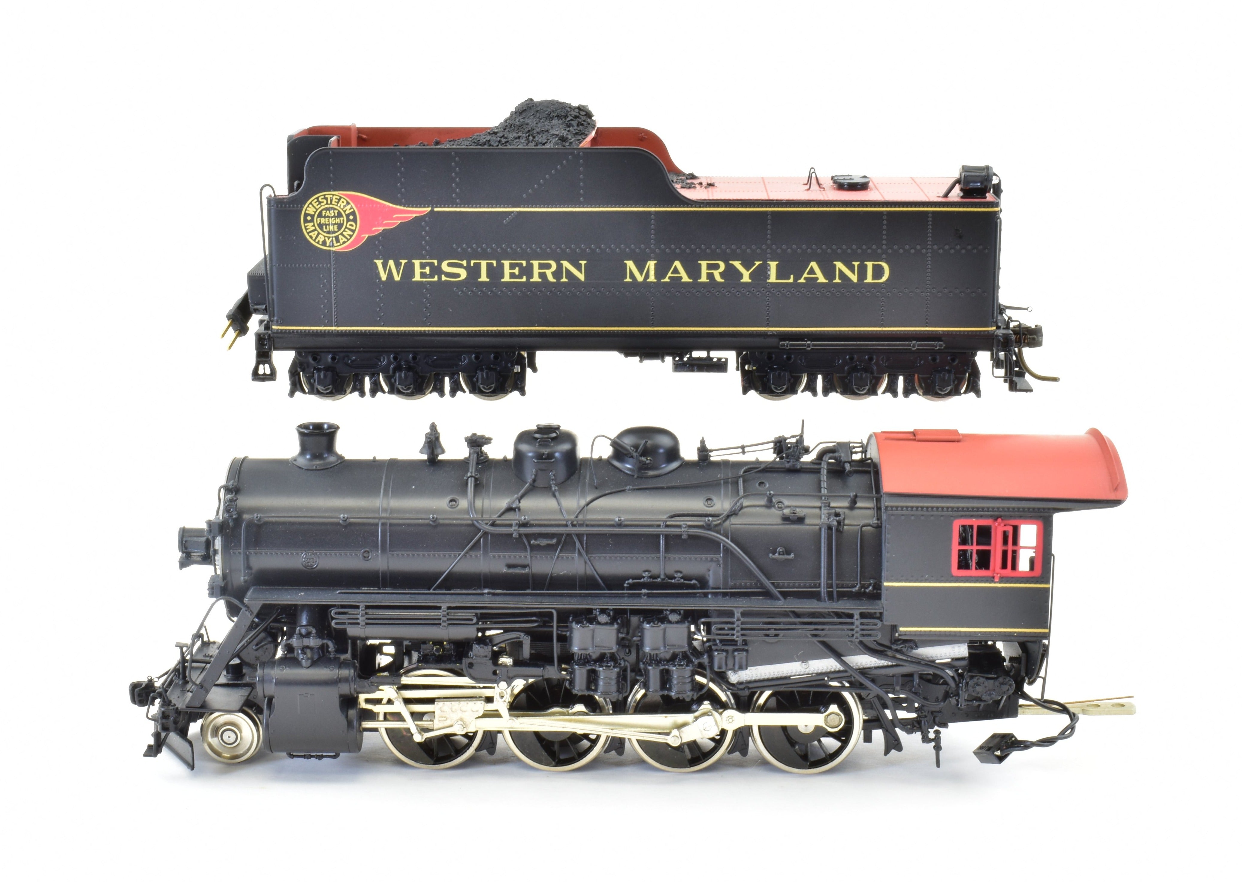 HO Scale Brass Oriental Limited Western Maryland H - 9 2 - 8 - 0 Steam Ejector Freight Locomotive Model