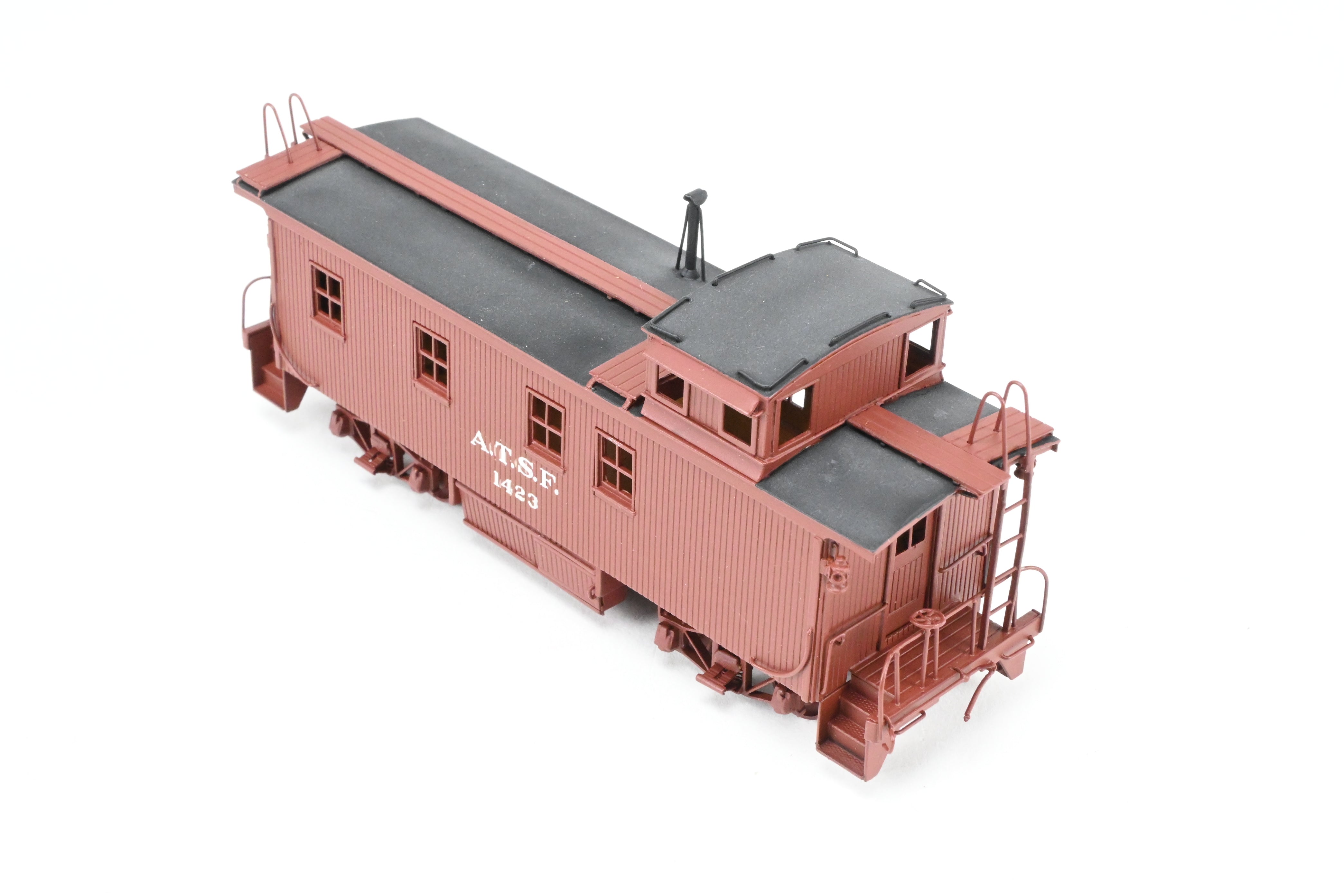 1930s HO Brass ATSF - Santa Fe Wood Caboose CP No. 1423 by Pecos River Brass