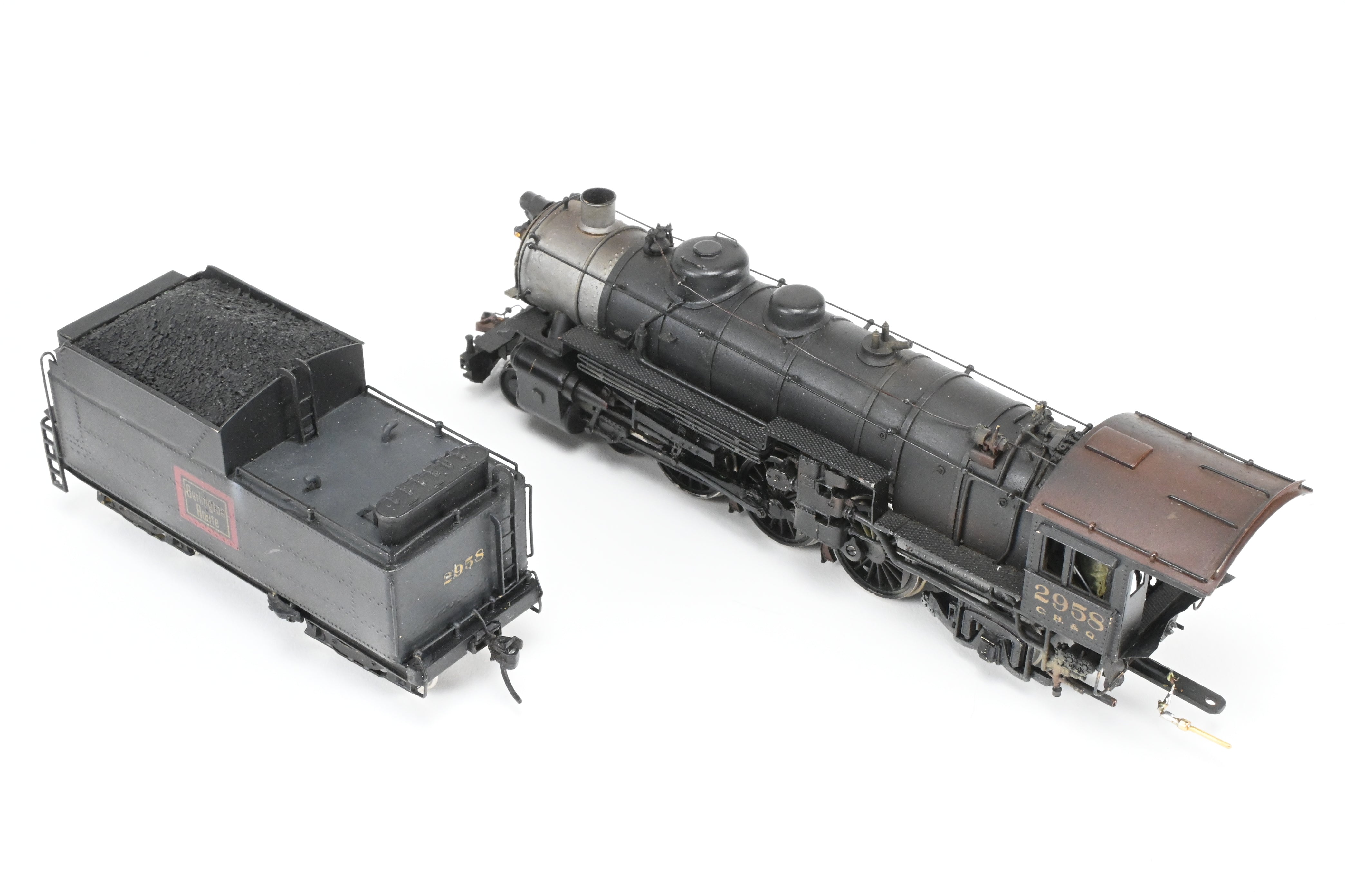 HO Scale Brass LMB CB&Q Burlington Route S-3 4-6-2 Pacific Custom Painted by Roger Miller