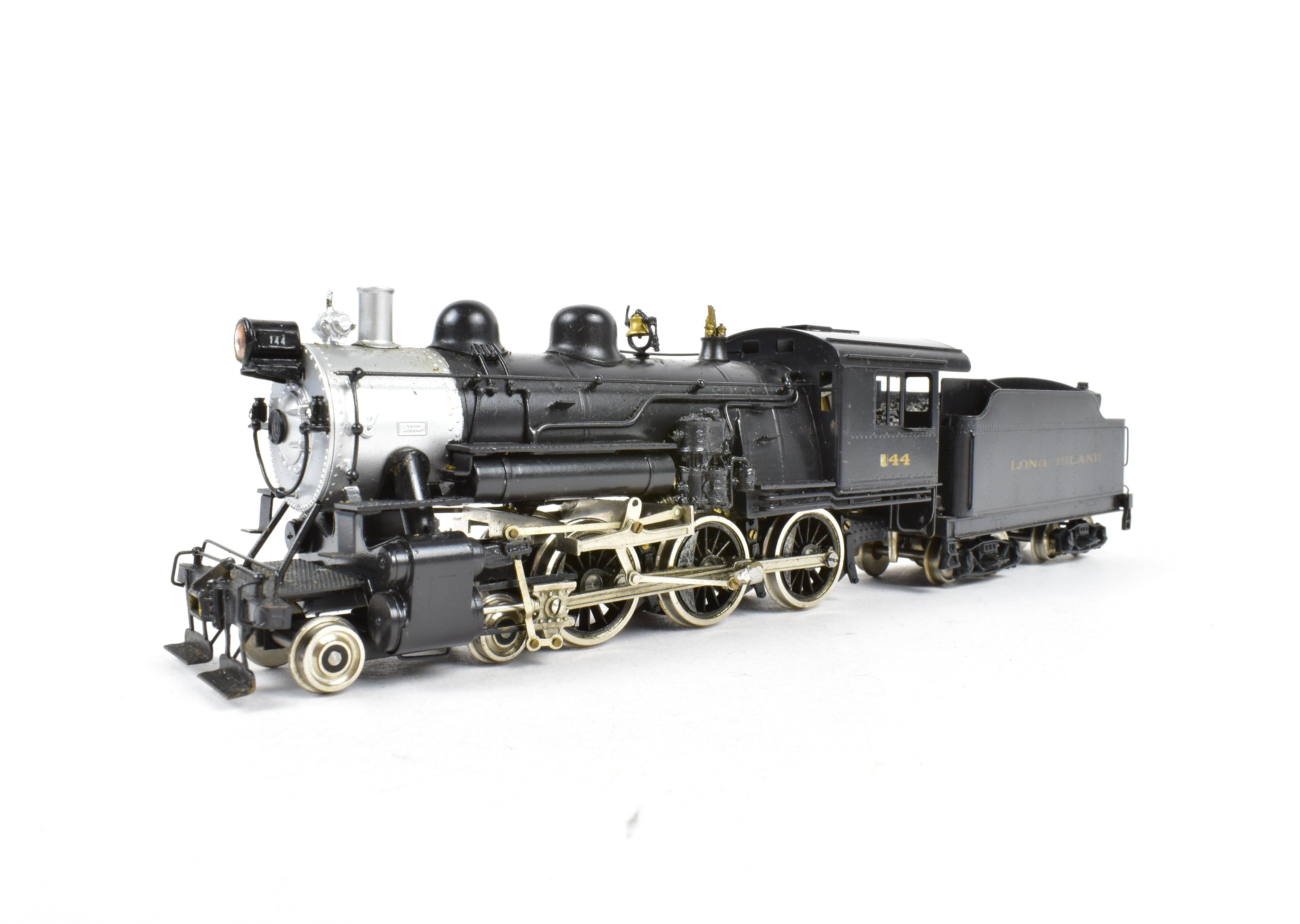 NJ Custom Brass LIRR - Long Island Railroad G - 53sd 4 - 6 - 0 Custom Painted HO Model with Shelf - Wear Box