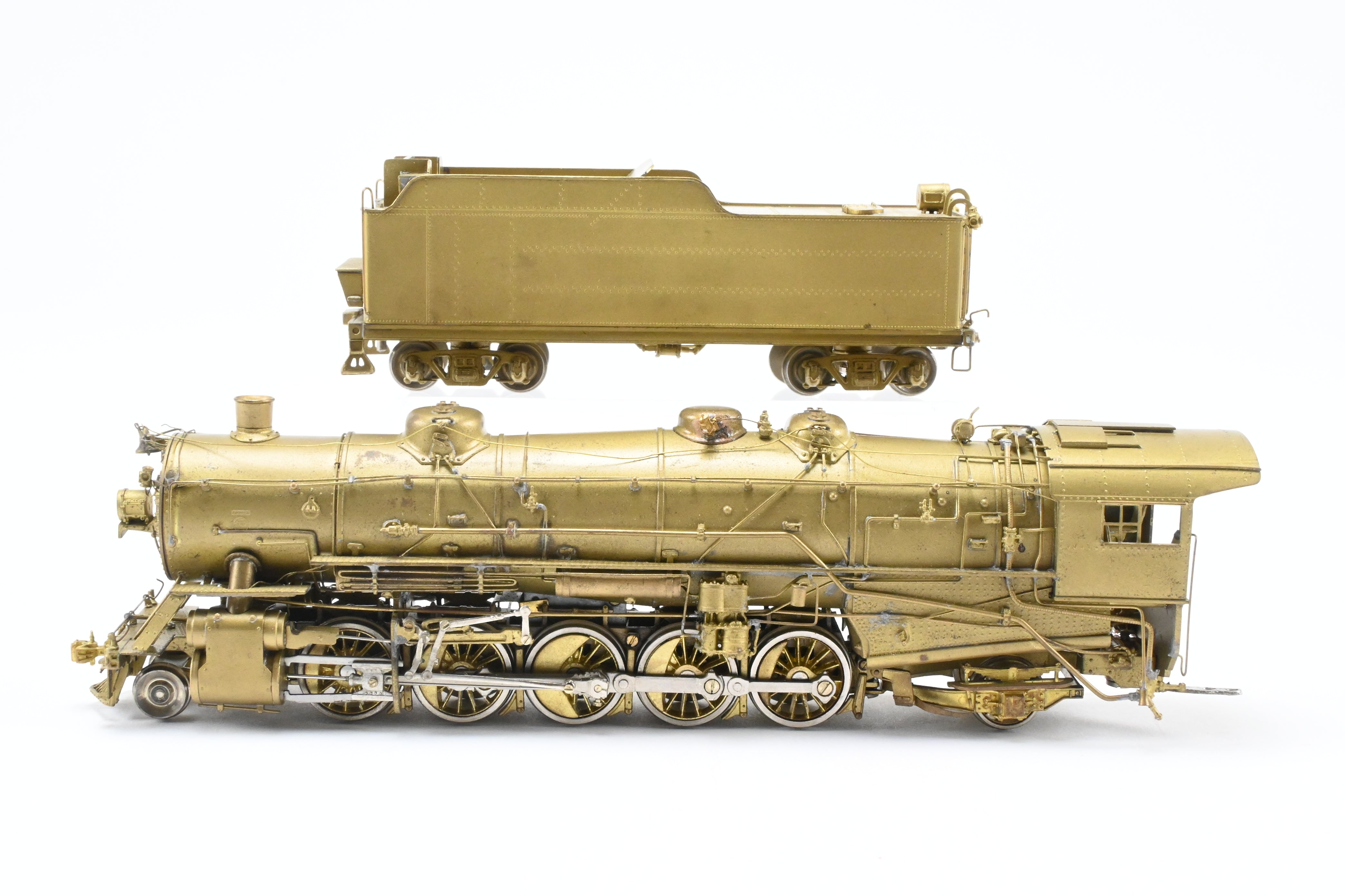 HO Scale USRA 2-10-2 Heavy Brass Model by Key Imports, 1970s