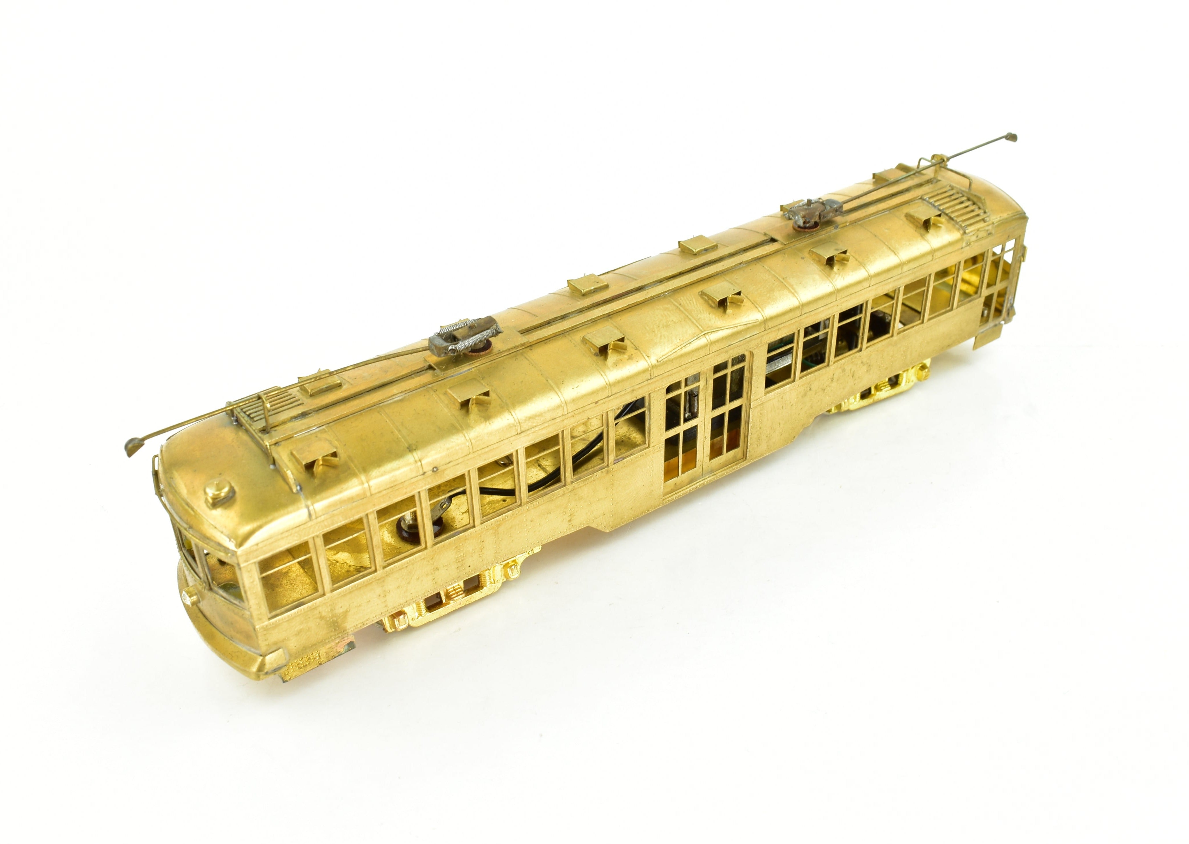 HO Scale Brass Suydam Pacific Electric Hollywood Car with Original Style Center Entrance - Authentic Model