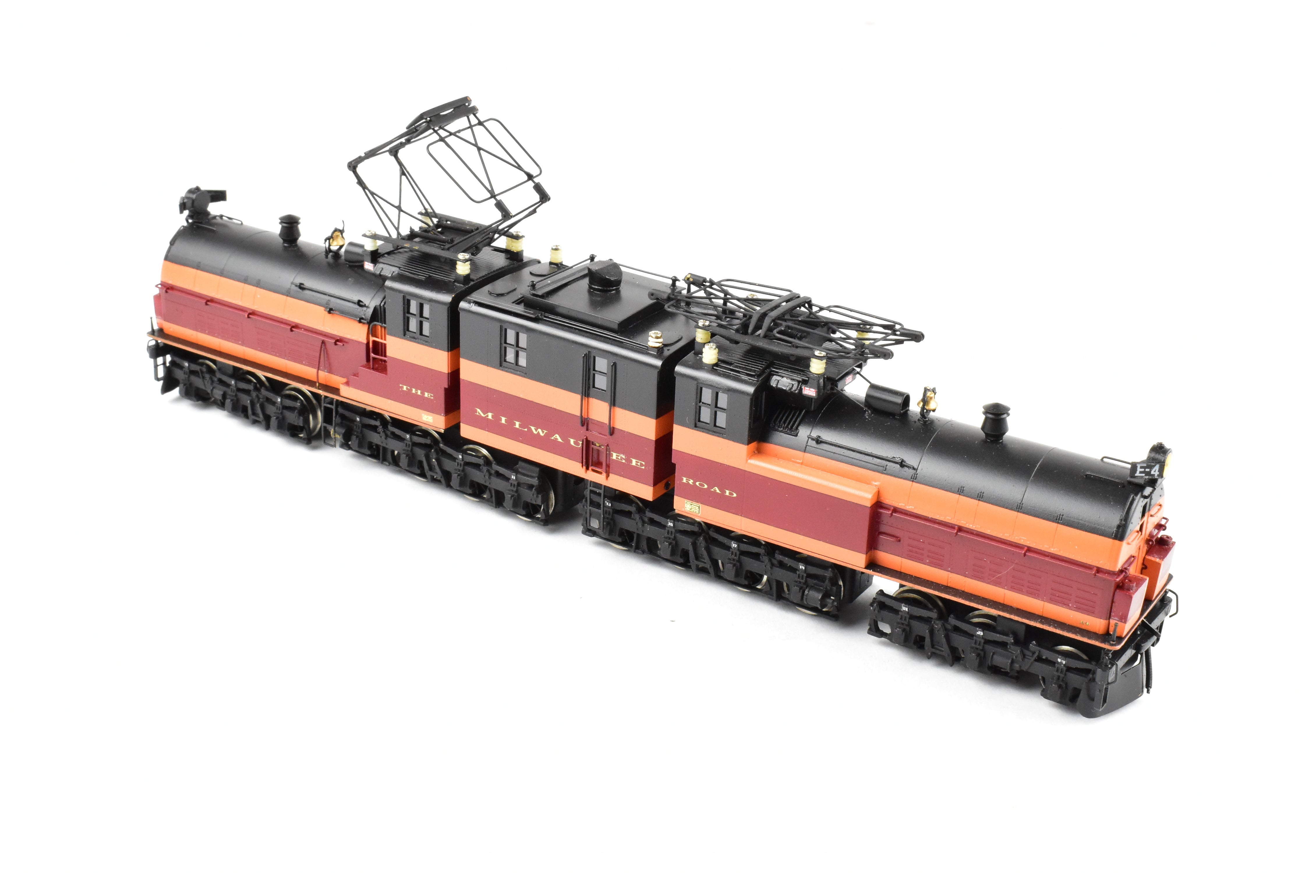 HO Scale Brass NJ Custom Brass Milwaukee Road EP-2 BI-Polar Gearless Electric Model Train with Professional Painting, Model No. E4