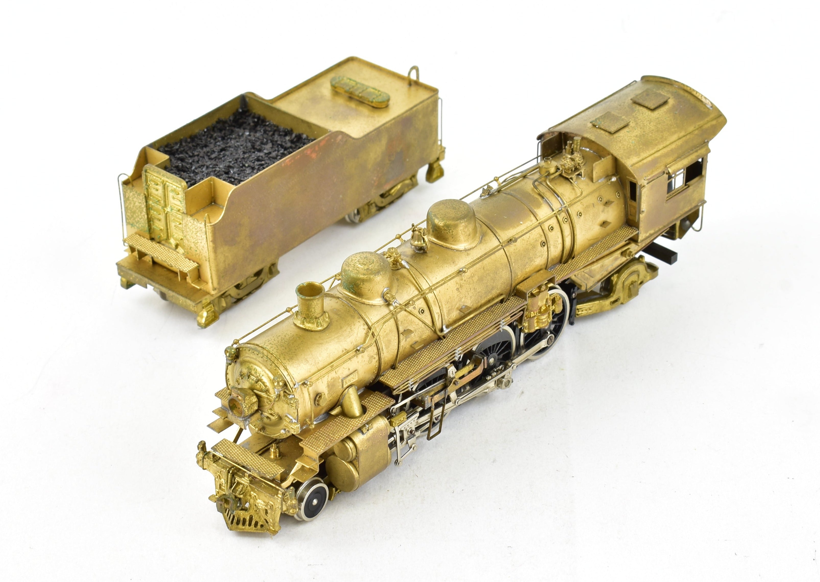 HO Scale Brass Model Train - Northwest Short Line (NWSL) and Northern Pacific (NP) Class Q - 6 4 - 6 - 2 Pacific Steam Locomotive Replica