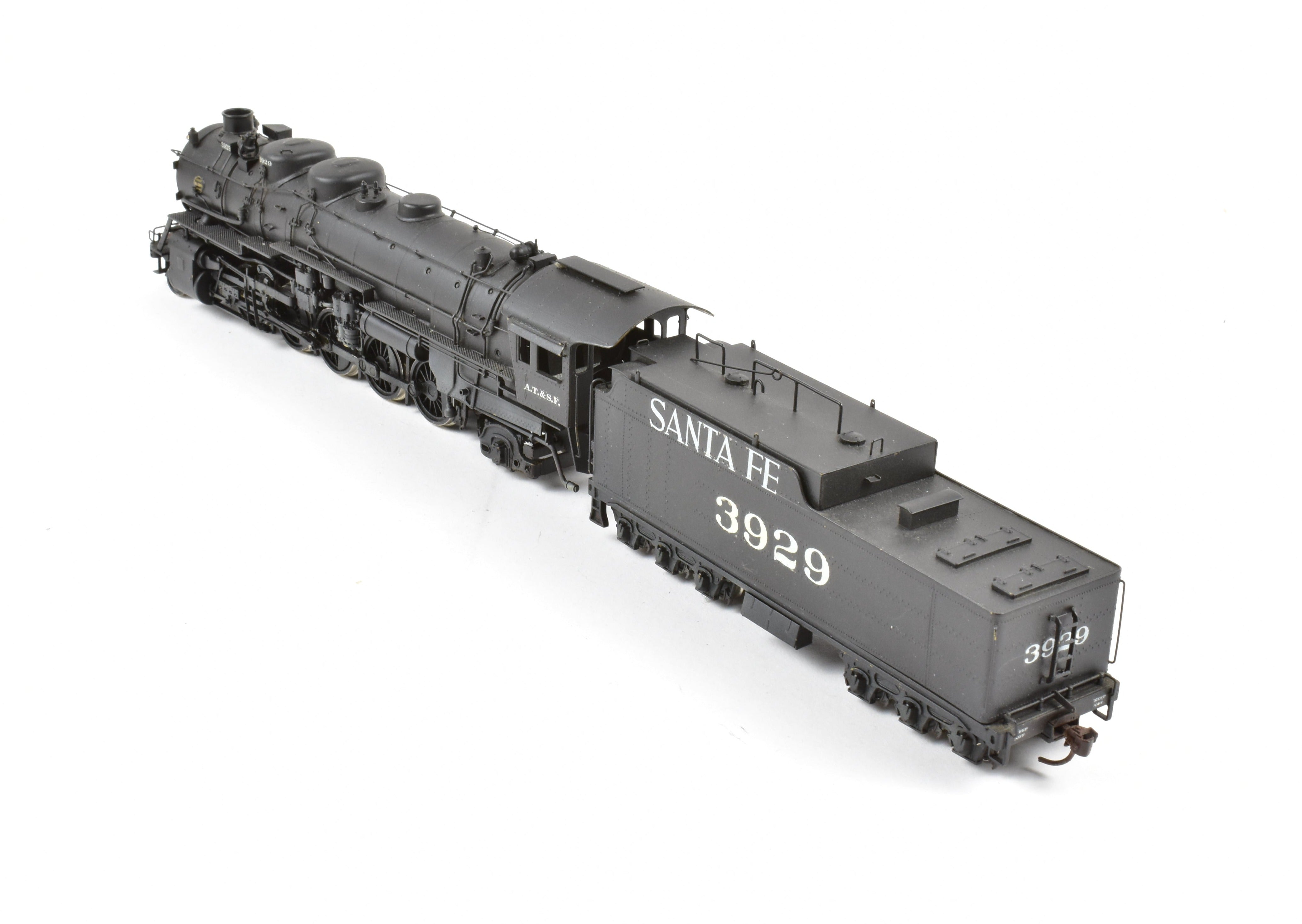 Custom Painted HO Brass PFM ATSF Santa Fe 2-10-2 3800 Class Locomotive No. 3929