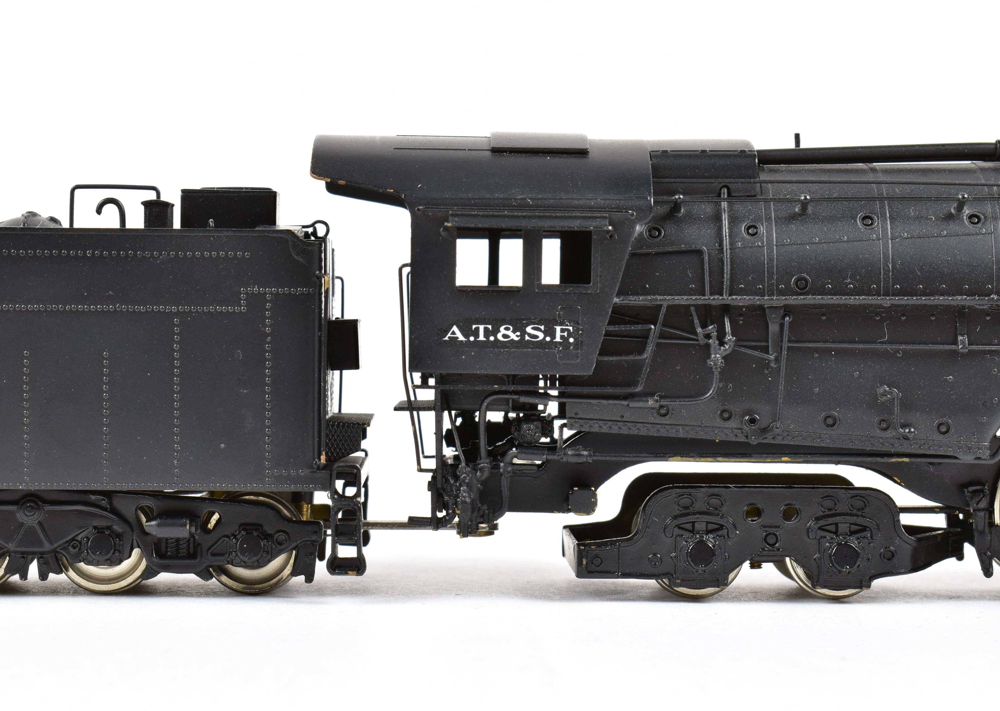 Custom Painted HO Brass PFM - United ATSF - Santa Fe 2-10-4 Locomotive #5031