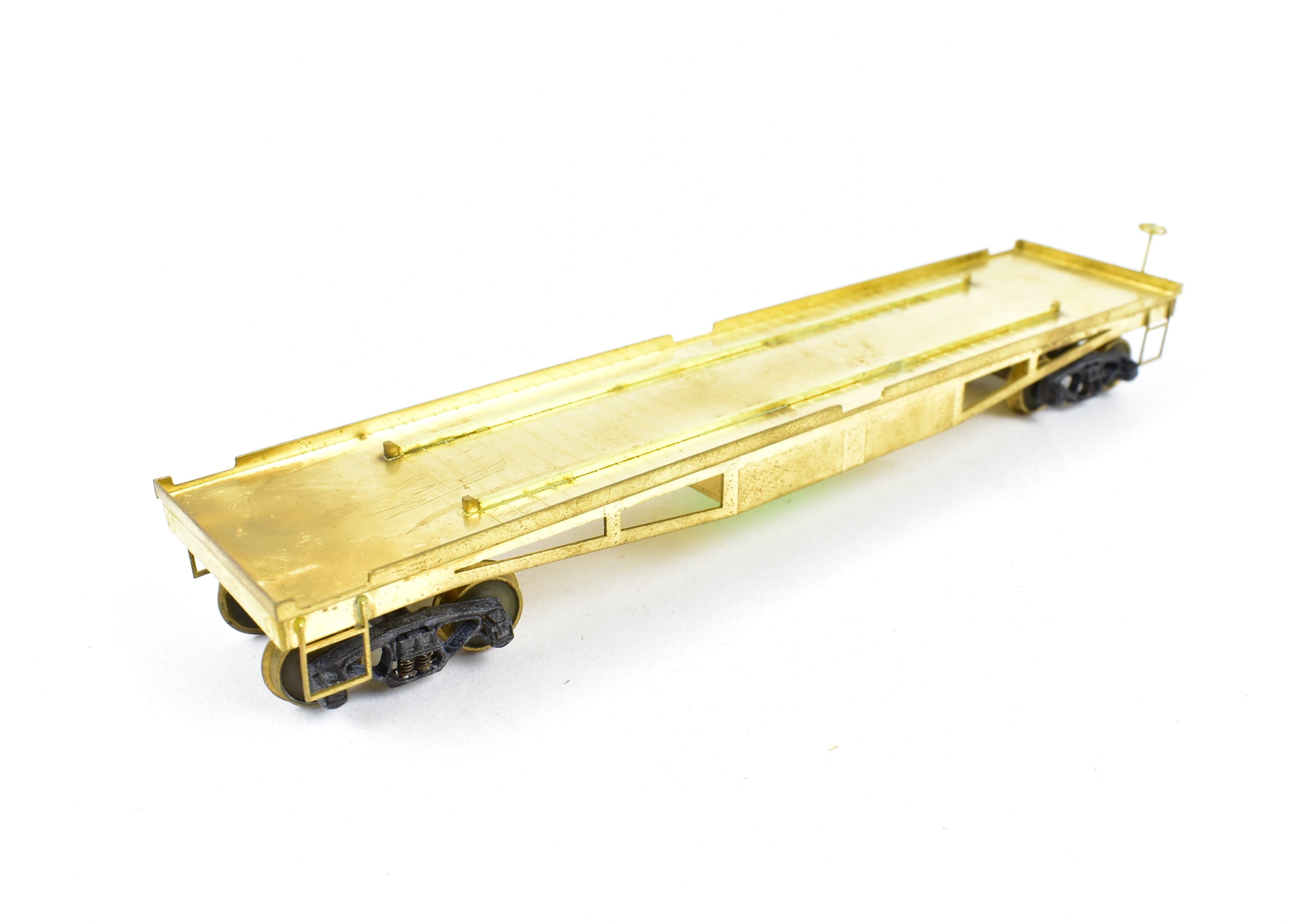 HO Scale Brass Lambert Various Roads Maintenance of Way (MOW) Flat Car with Wheel or Truck Support Function