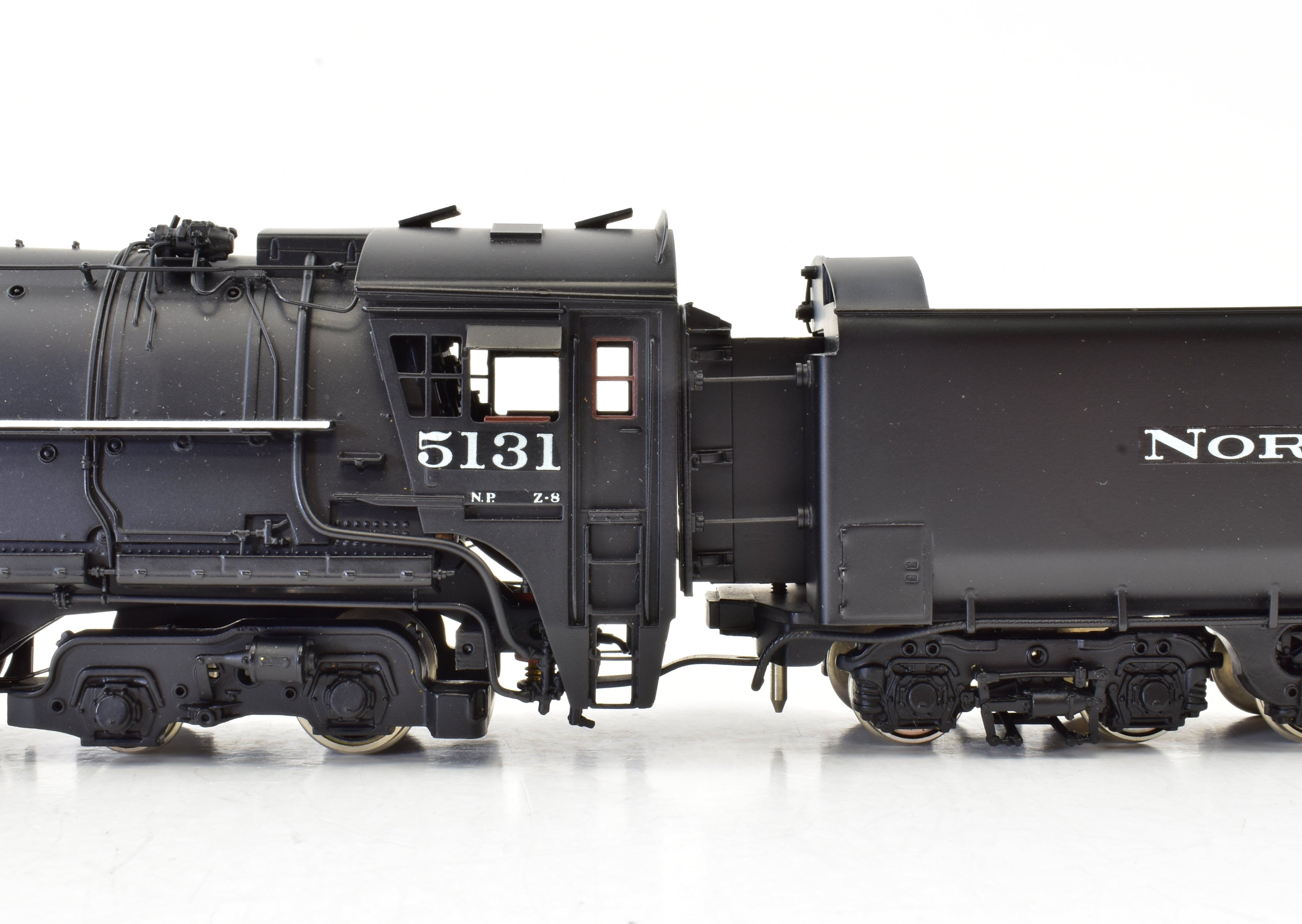 HO Scale Brass PFM - Tenshodo Northern Pacific Class Z - 8 4 - 6 - 6 - 4 Steam Locomotive Model from 1979 Run
