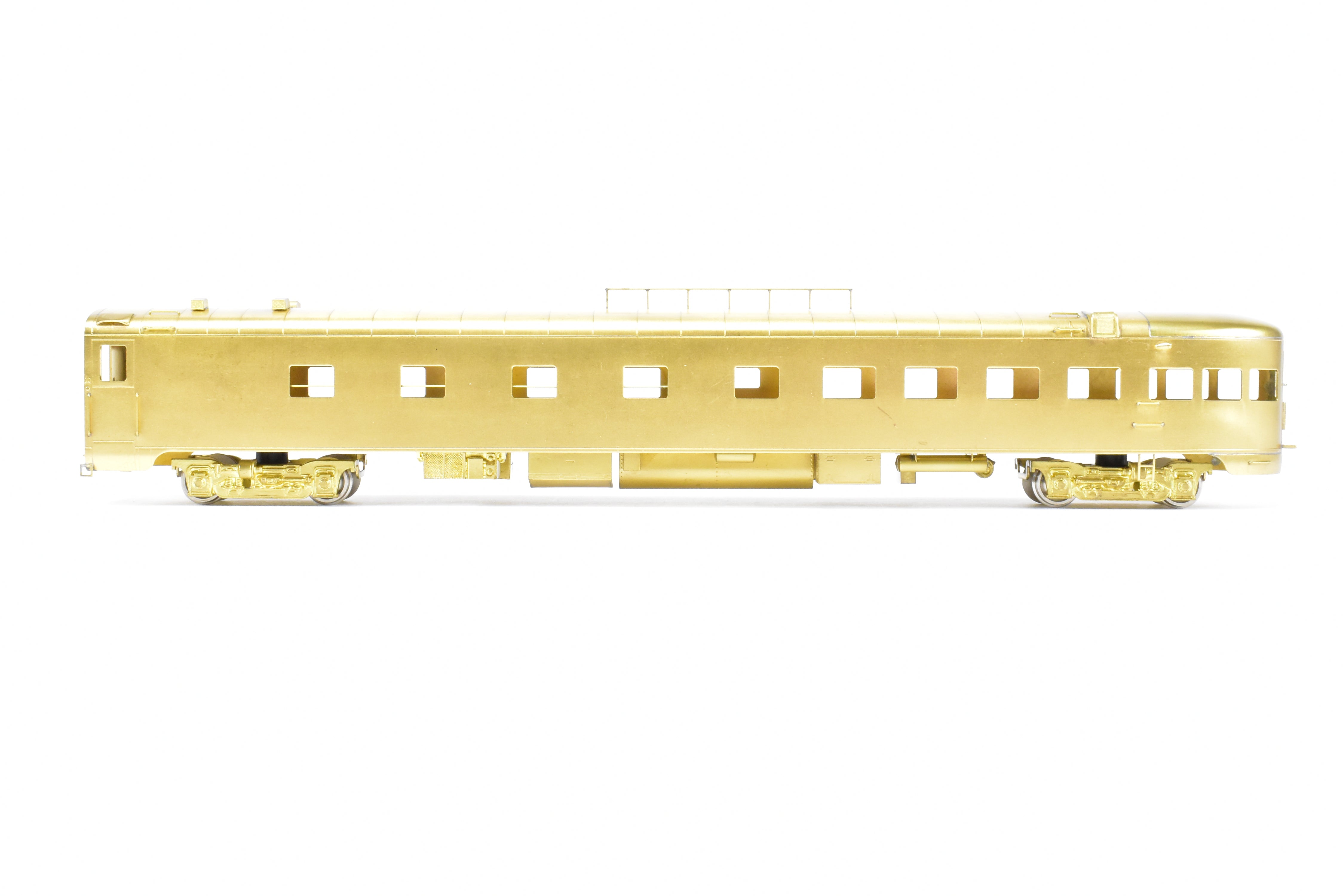 HO Scale Brass Model of the Oriental Limited Northern Pacific North Coast Limited Sleeper Observation Car #390 without Skirts
