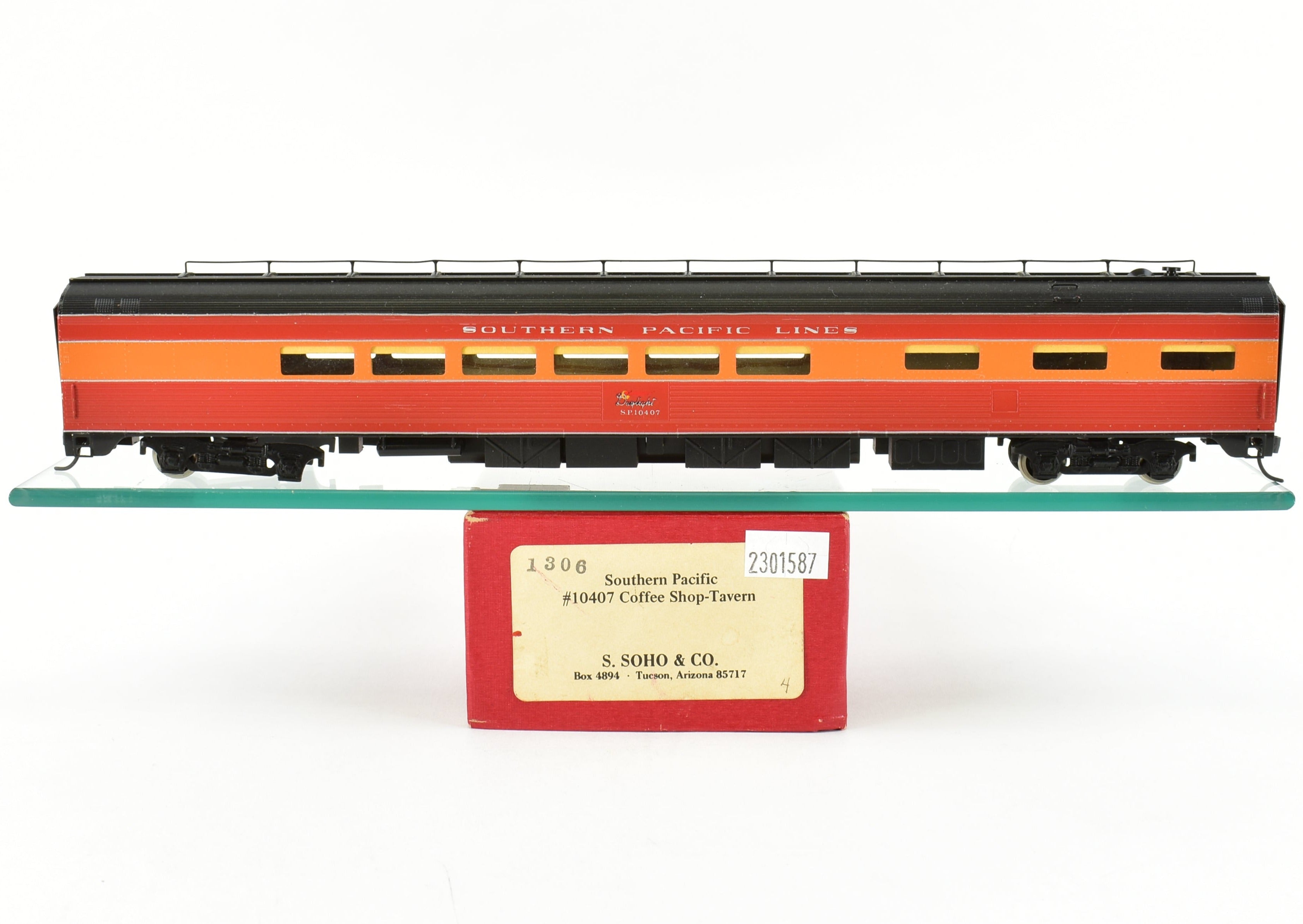 Custom - Painted HO Scale Brass Soho Southern Pacific #10407 Coffee Shop Tavern Model
