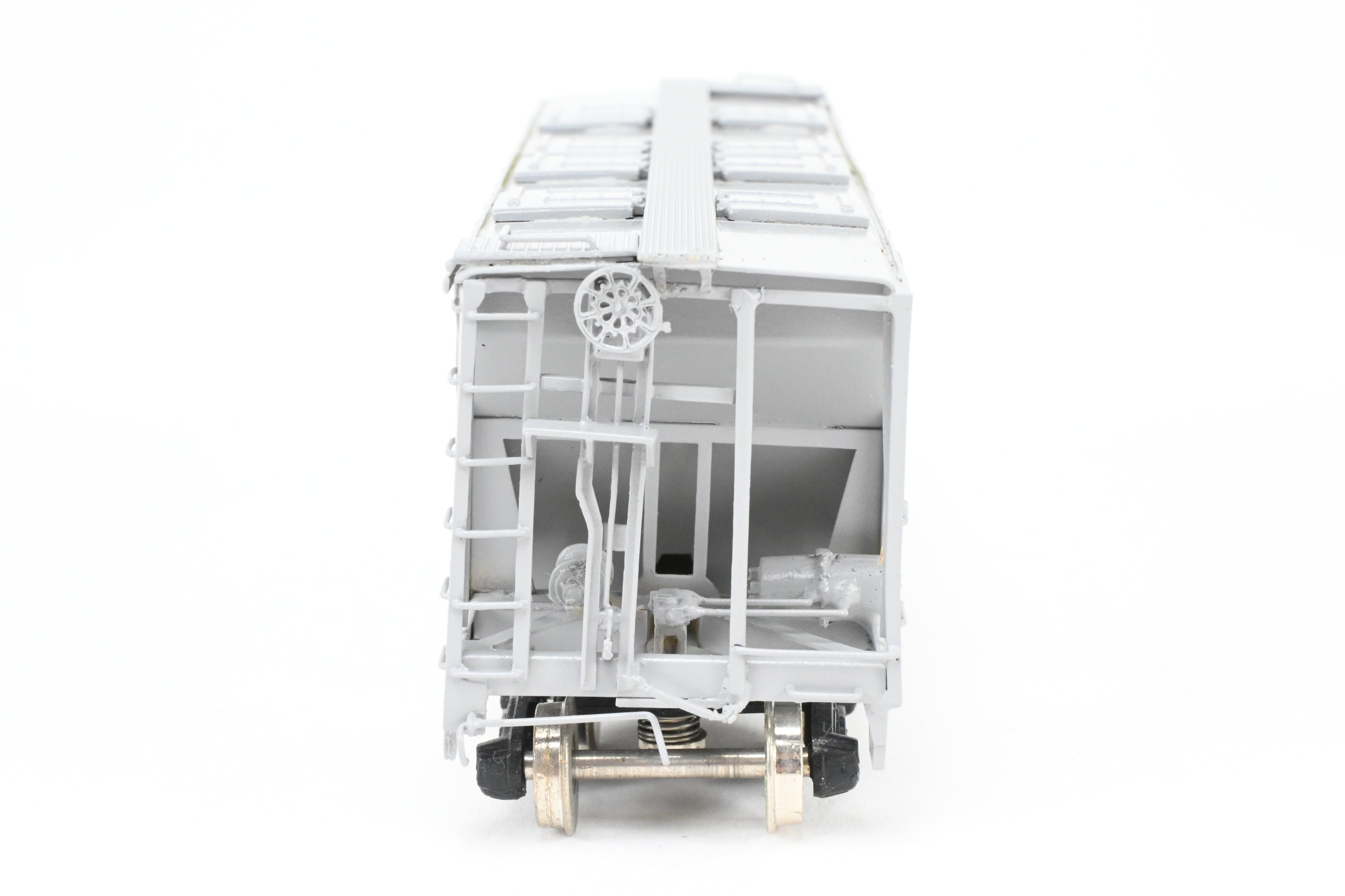 HO Brass Sunset/ACF Cotton Belt Grey Custom-Painted 70-Ton Covered Hopper #57759