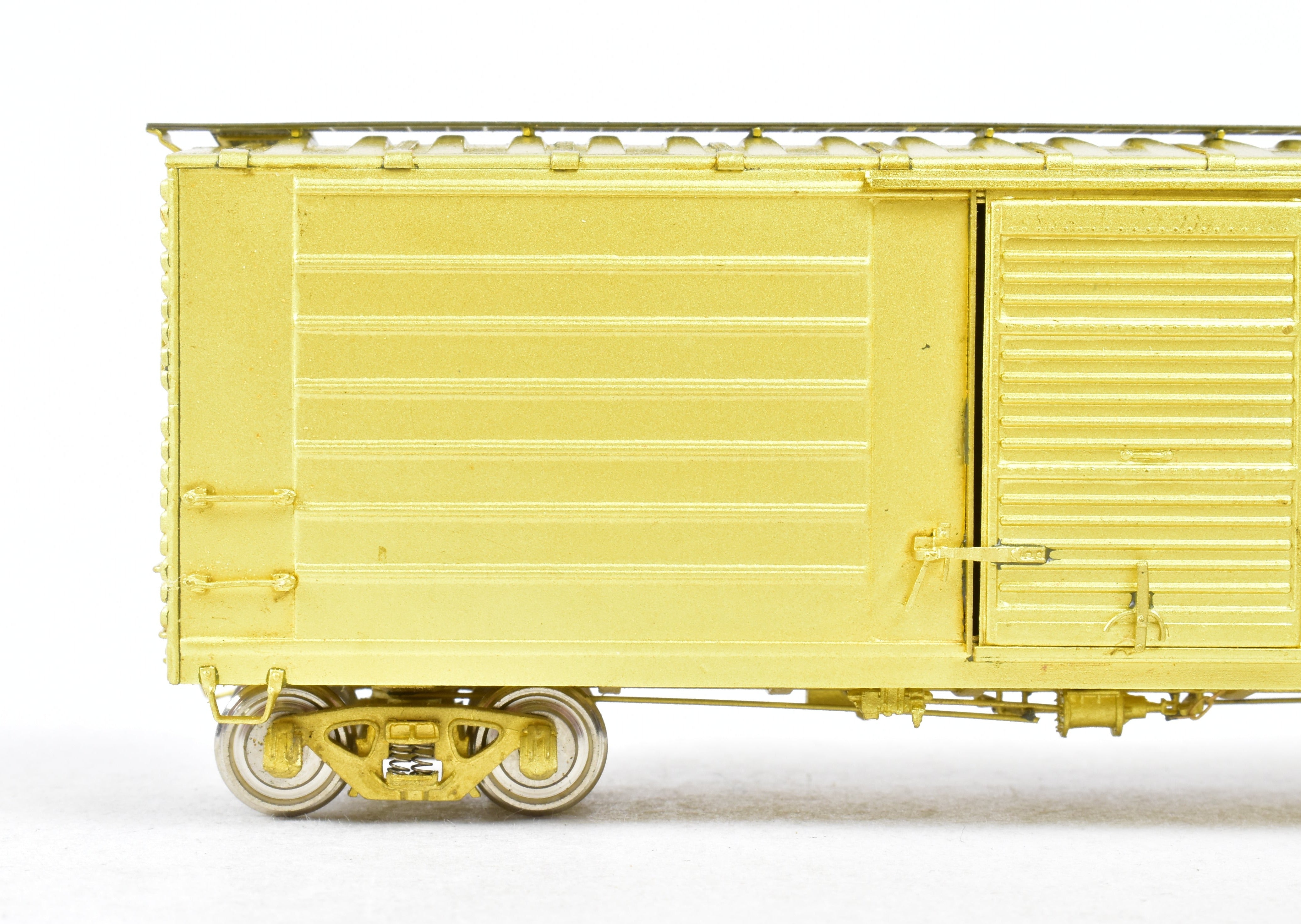 HO Scale Brass NJ International 40' Single Door Ribbed Boxcar - Milwaukee Road