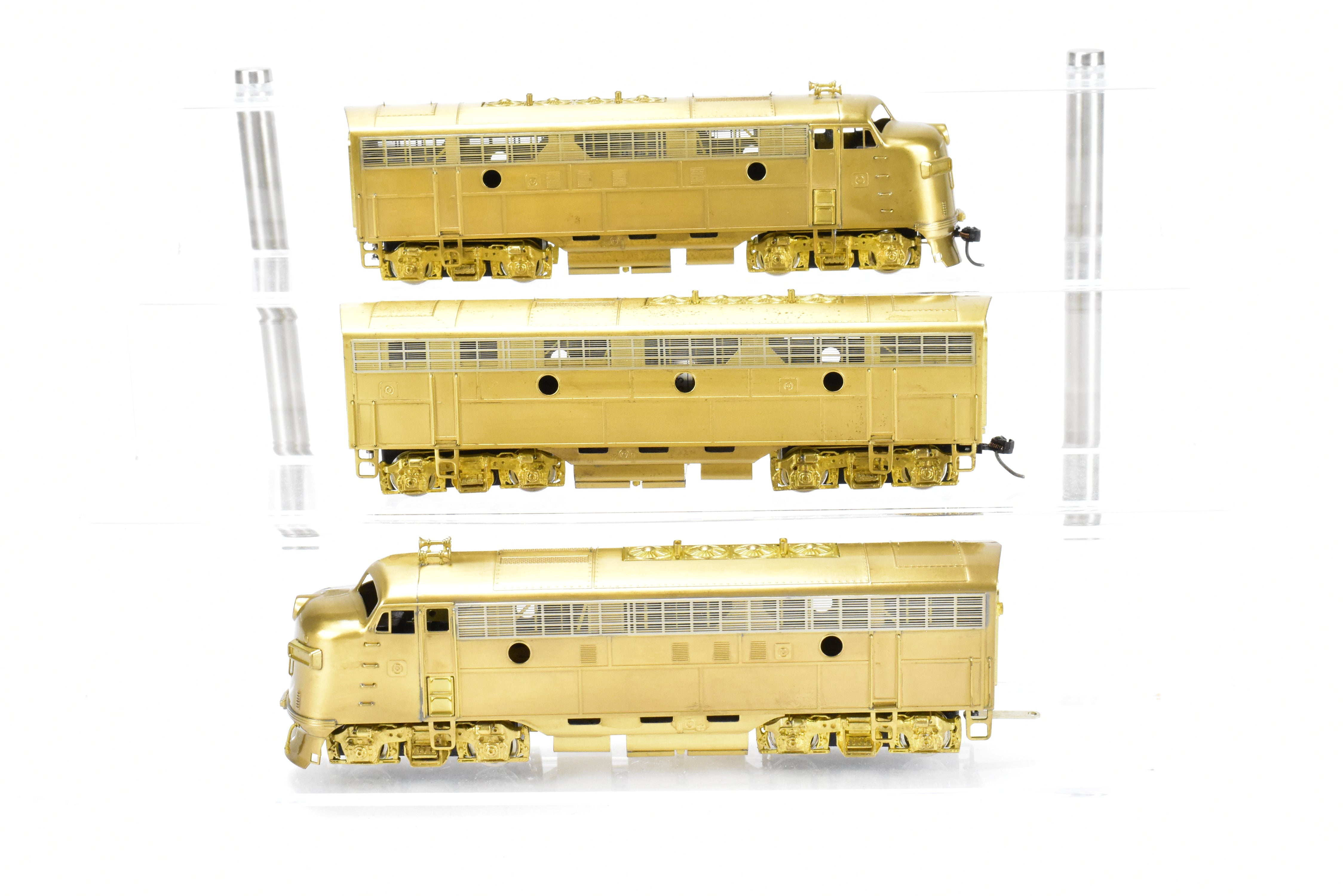 HO Scale Brass Oriental Limited Model Train Various Road EMD F3A/F3B/F3A Phase IV 1500 HP 3-Unit Set for Collectors