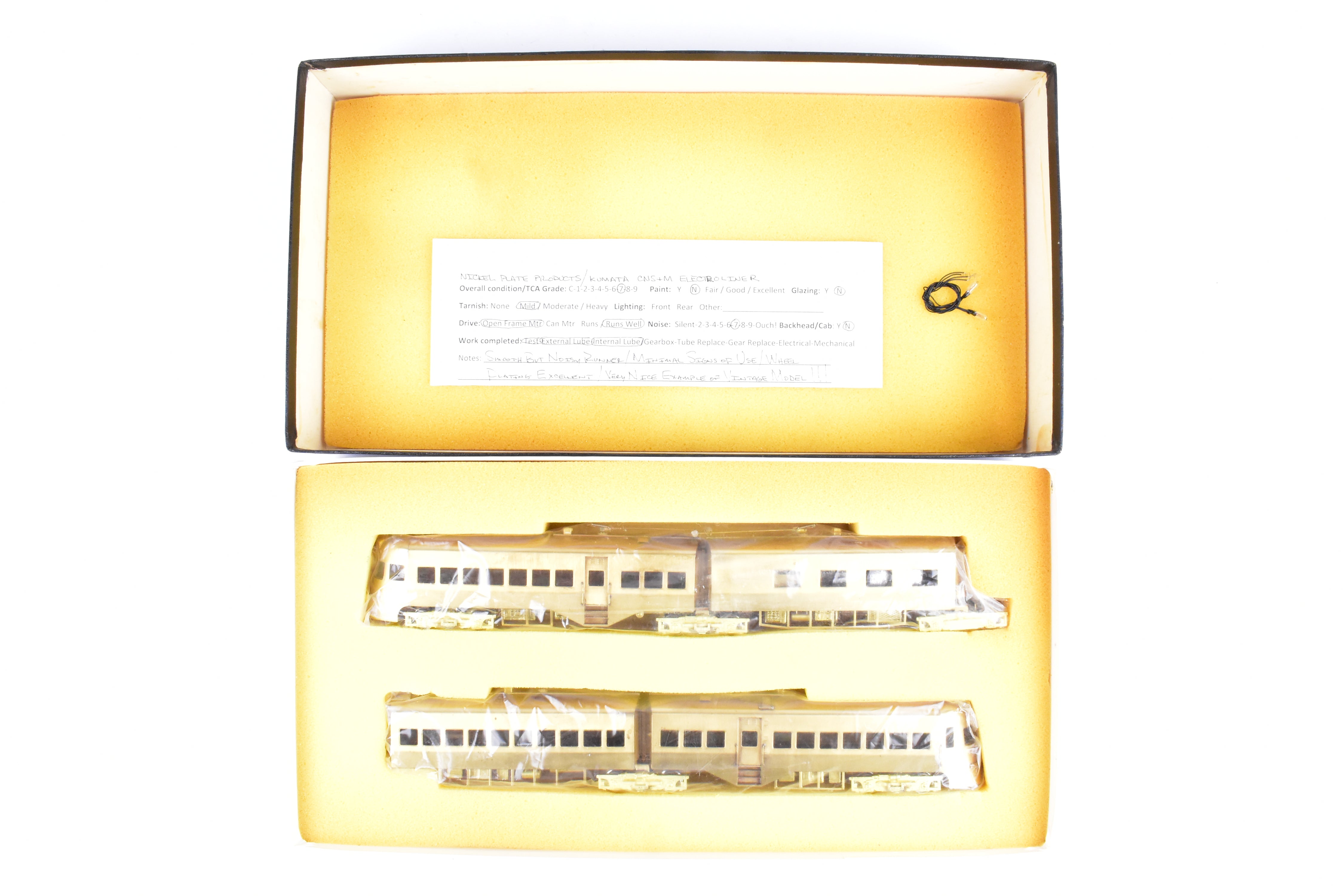 HO Scale Brass Nickel-Plated North Shore Line Electroliner 4-Car Set