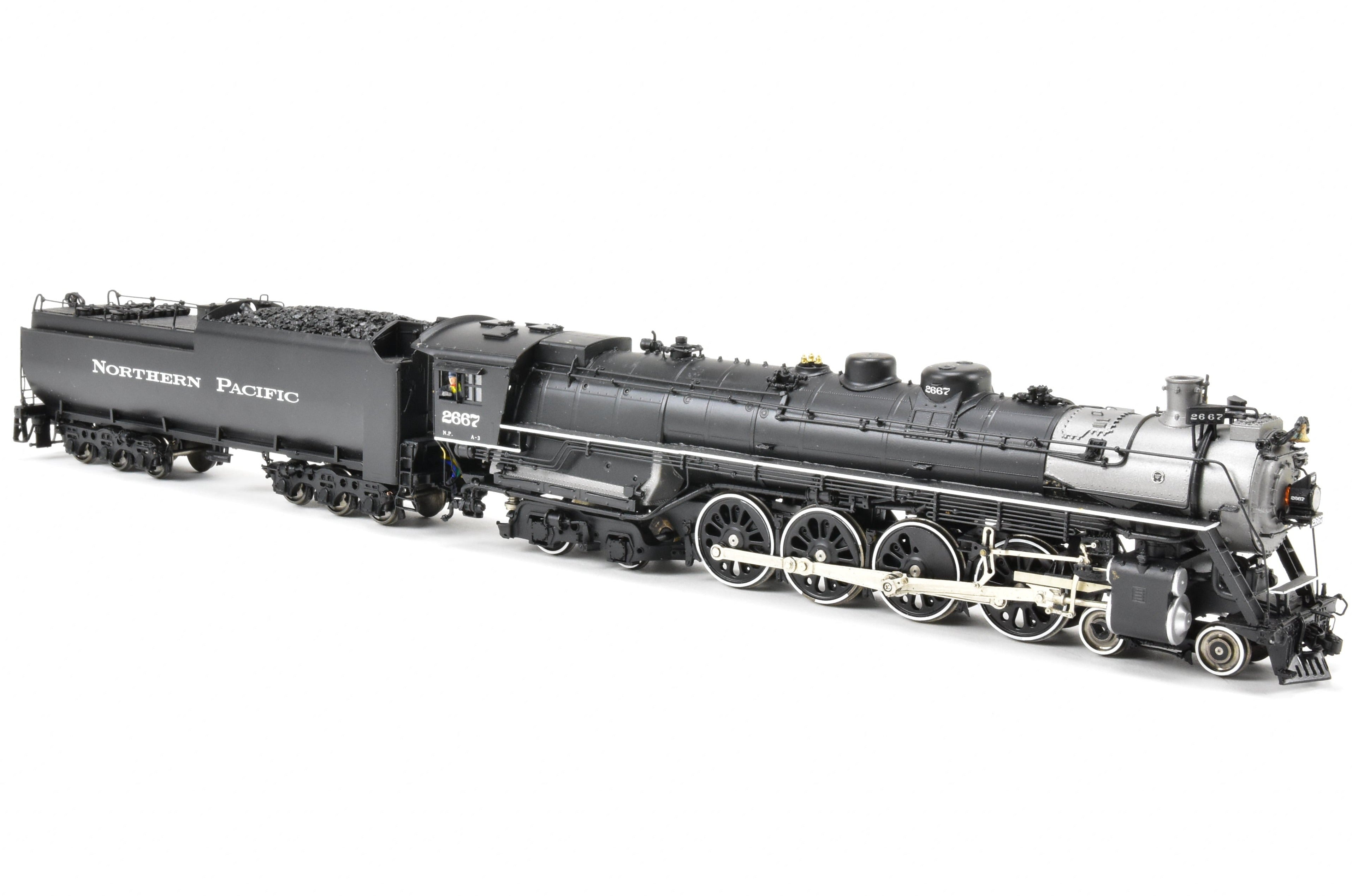 HO Scale Brass Sunset NP A-3 4-8-4 FP #2667 Model with QSI DCC & Sound