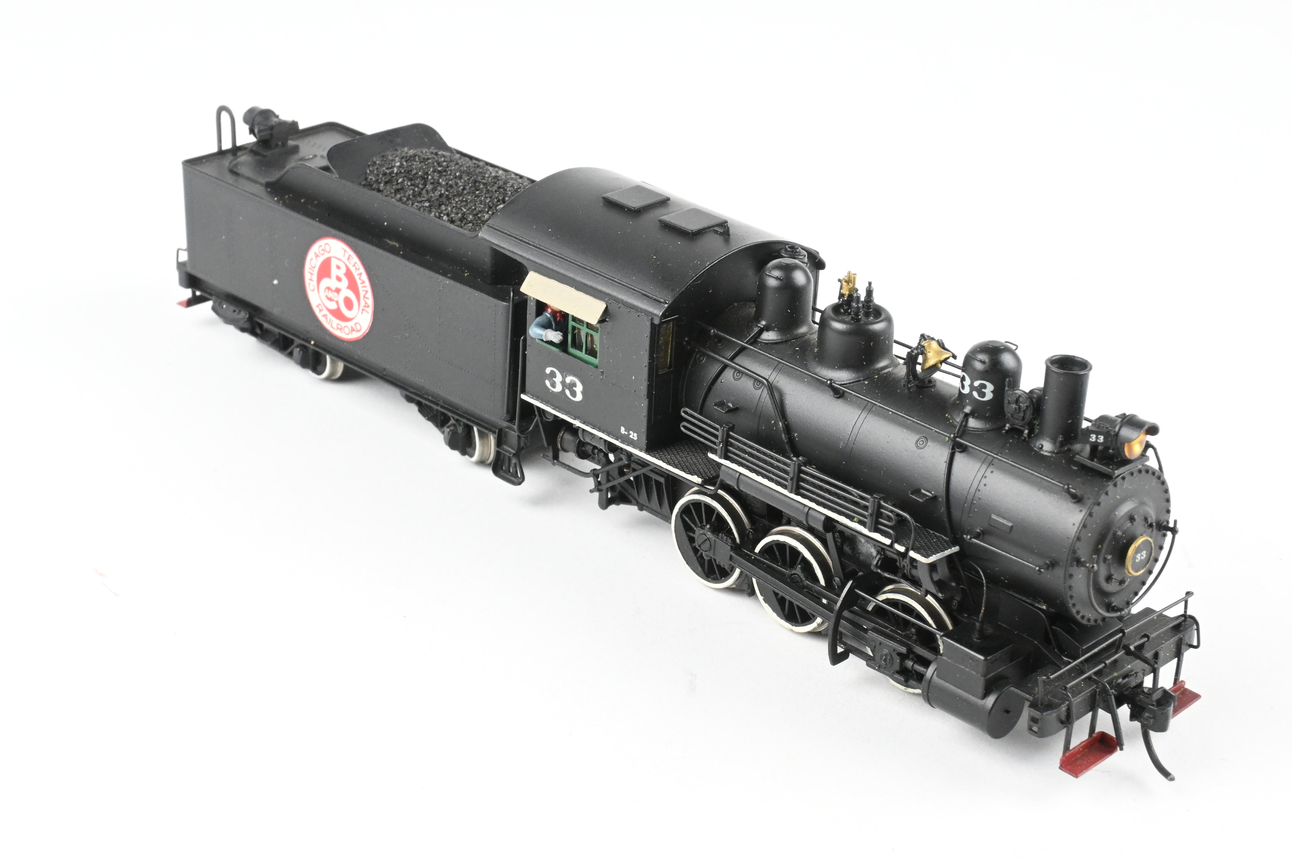 HO Scale Brass PFM Fujiyama Northern Pacific 0-6-0 Class L-9 Custom Painted for Private Road