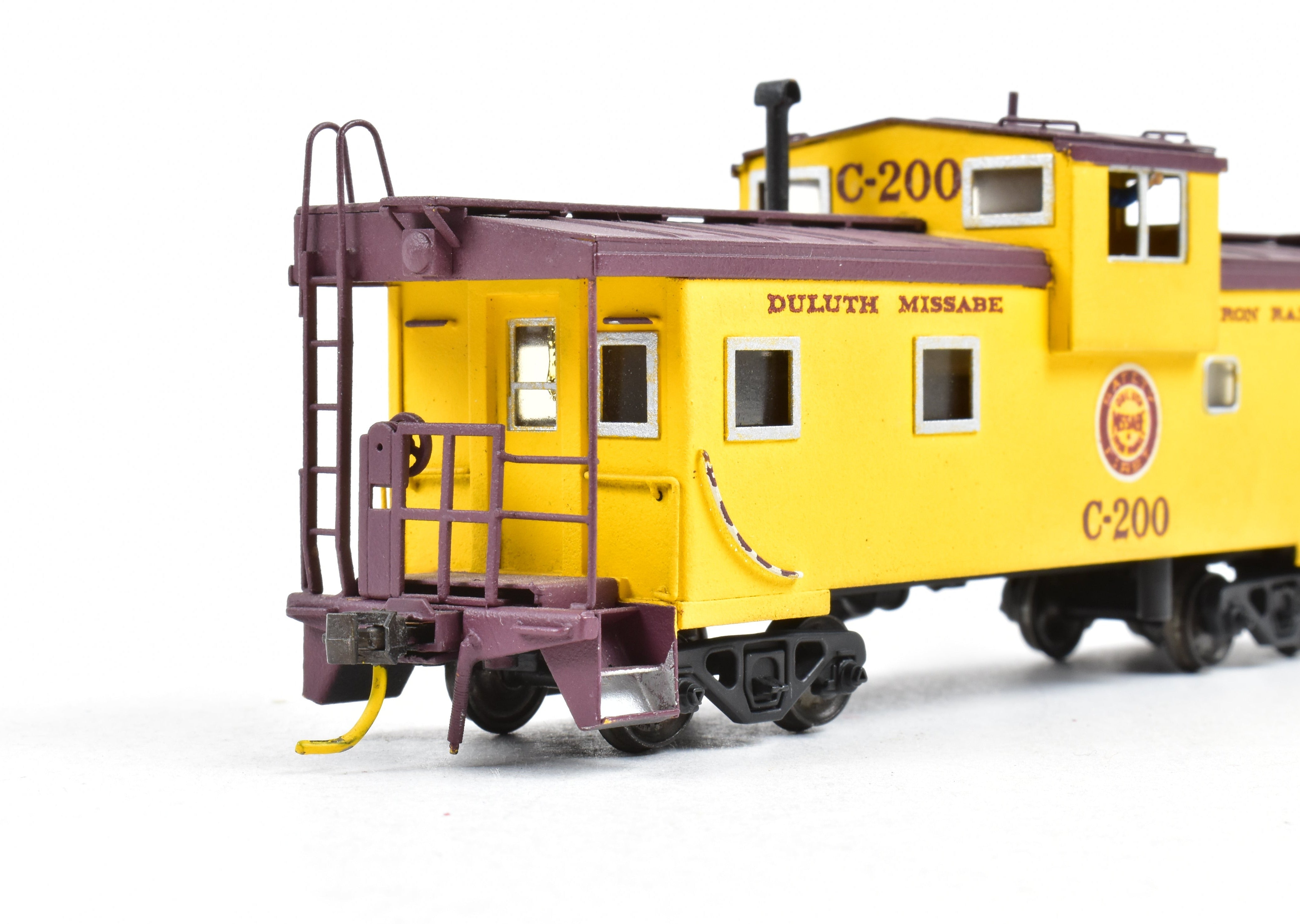 HO Scale Brass DM&IR Wide Vision Caboose by LMB Models, No Original Box