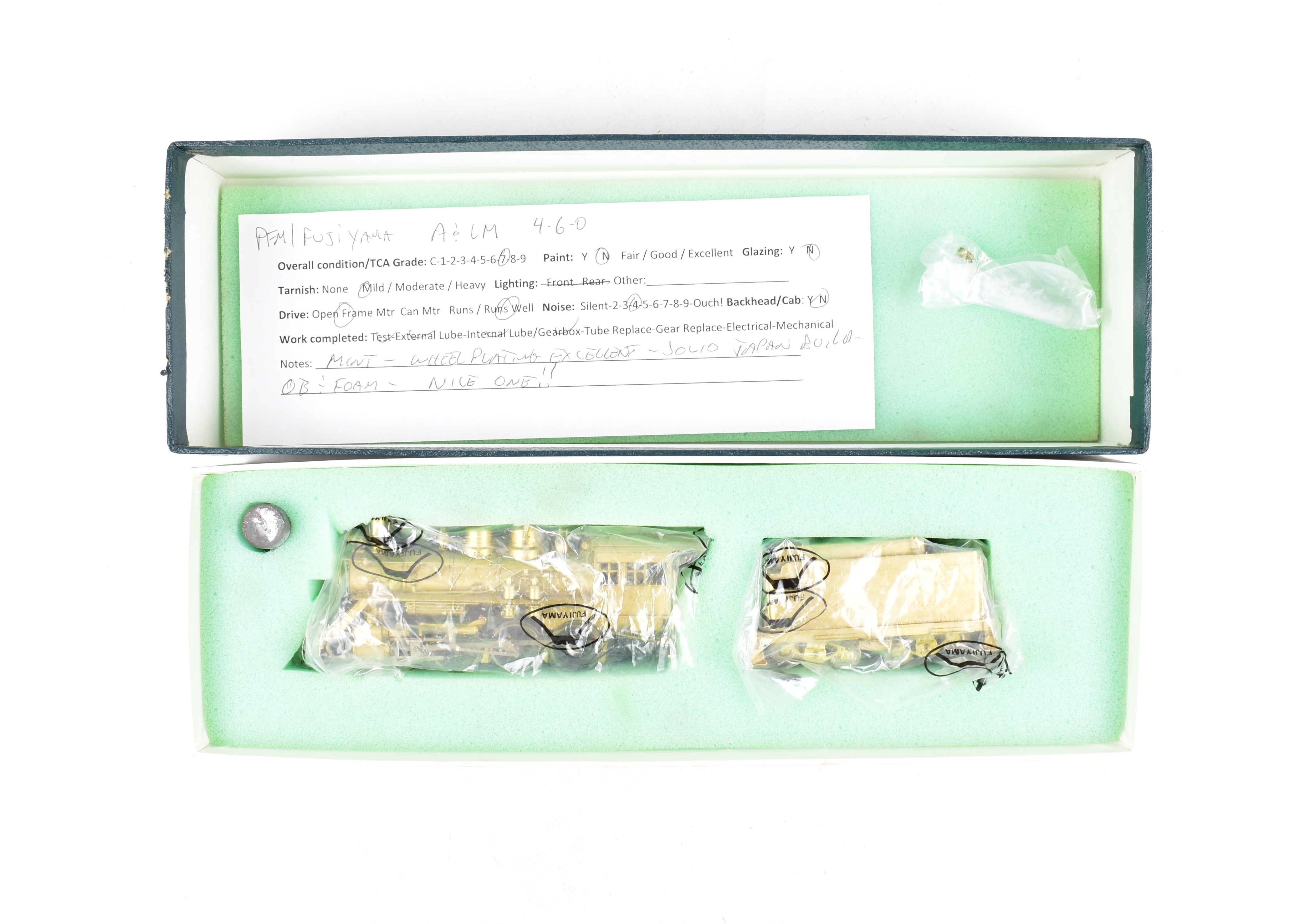 HO Scale Brass PFM - Fujiyama Arkansas & Louisiana Mississippi 4-6-0 Steam Locomotive Model