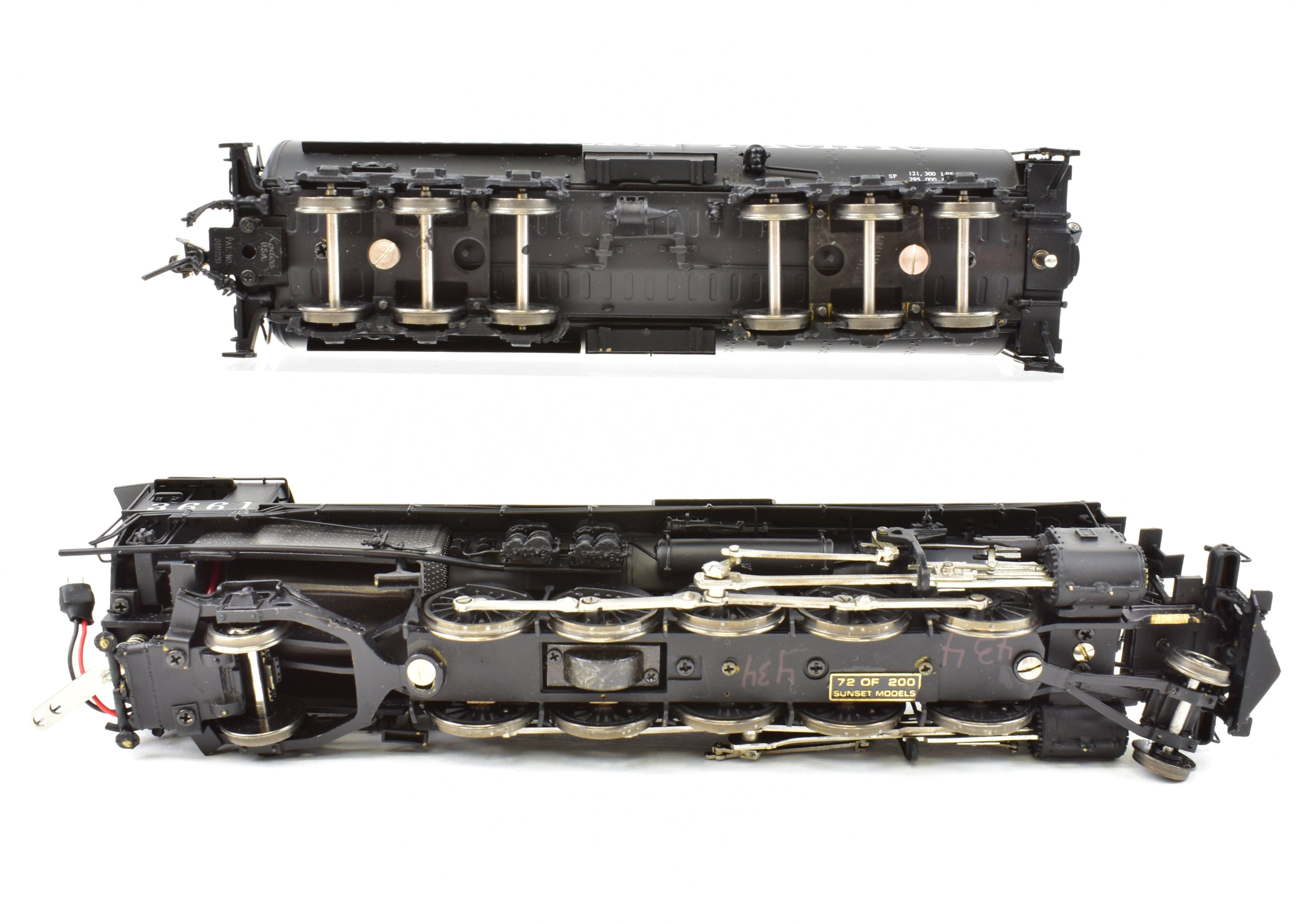 HO Scale Brass Model Train - Sunset Models Southern Pacific F - 3 2 - 10 - 2 Factory Painted Locomotive No. 3661