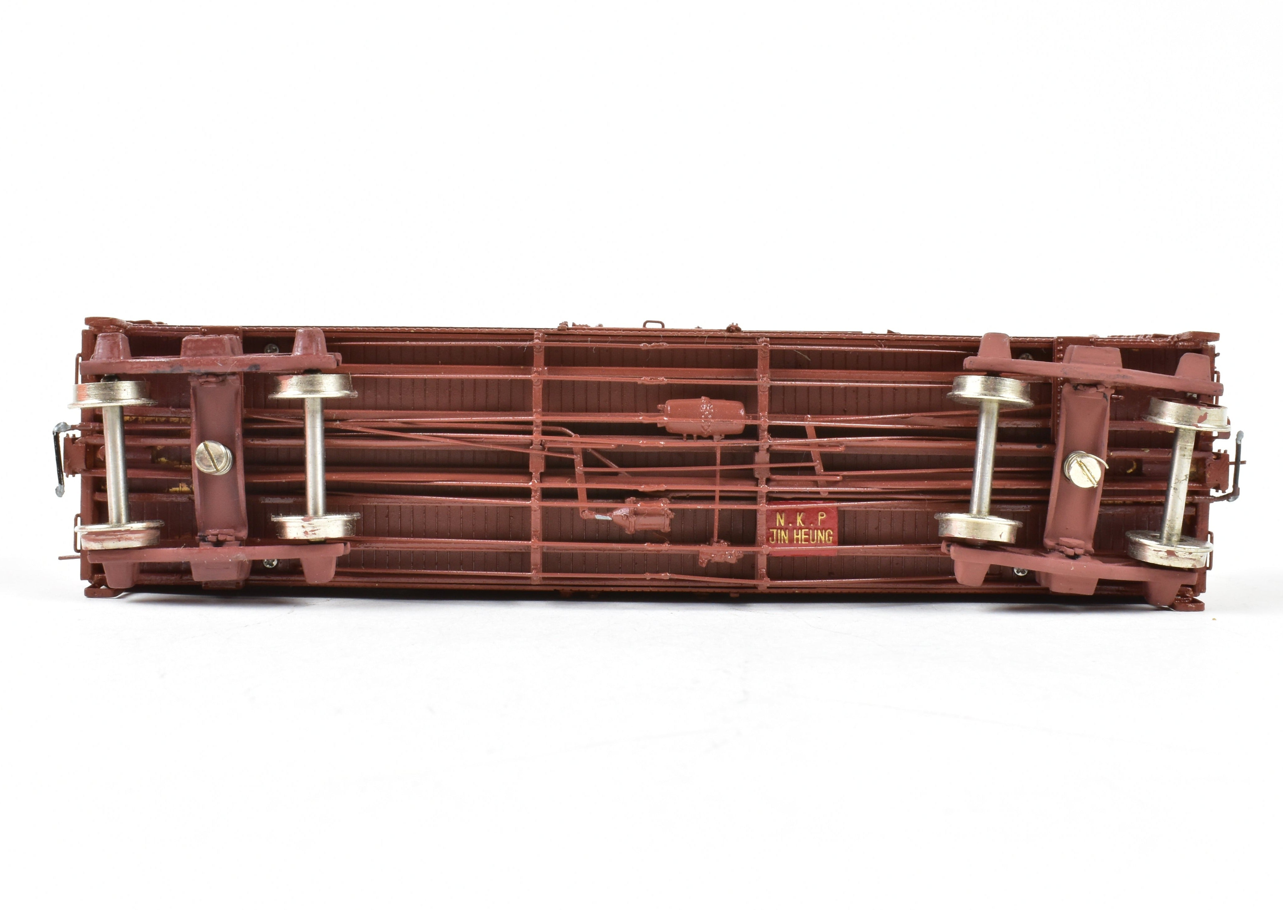 HO Scale Brass Nickel Plated Great Northern 40-Foot Boxcar Model with AB Brake System, Custom Painted Boxcar No. 34925 by Nickel Plate Products