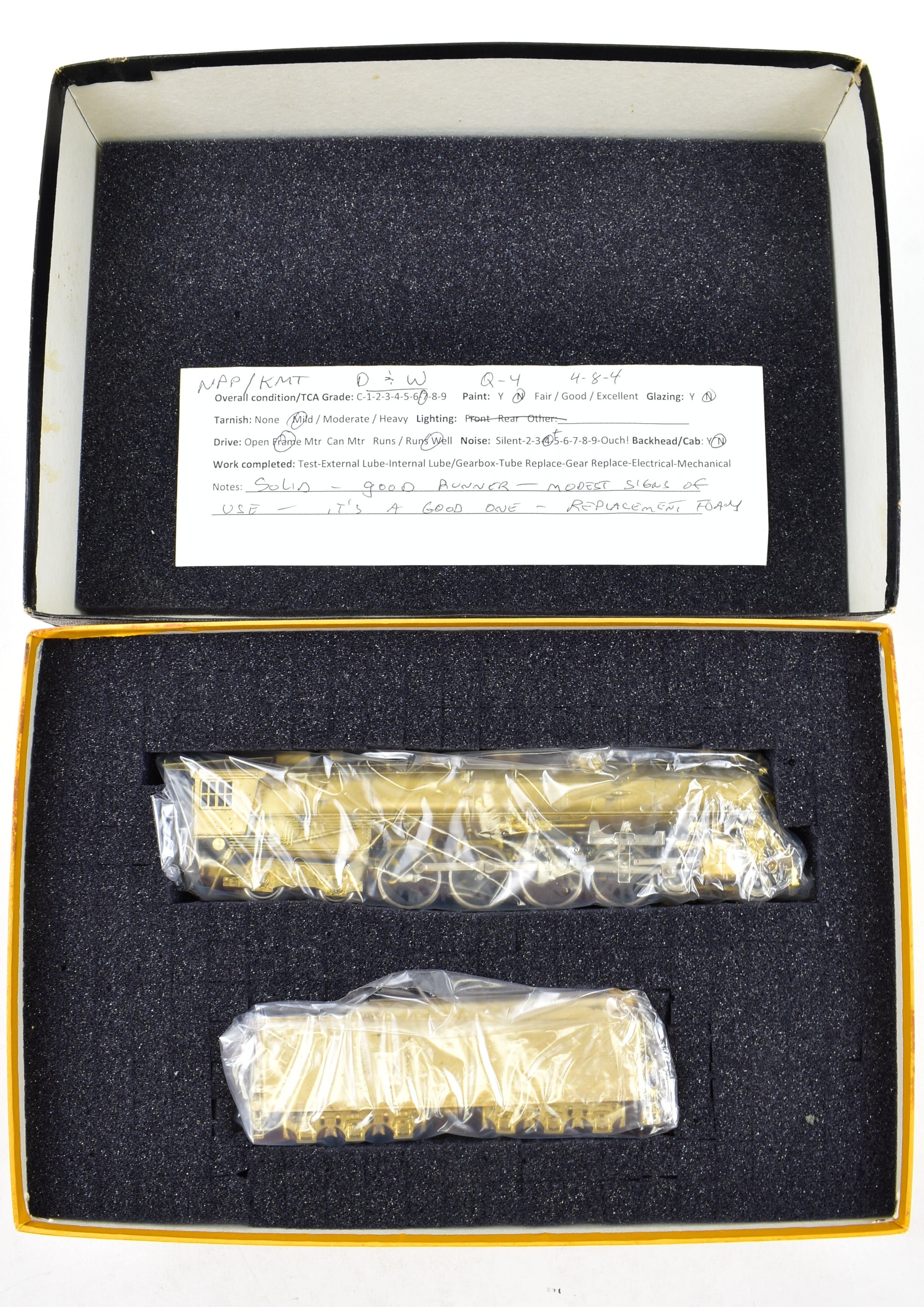 Original HO Brass NPP Nickel Plate DL&W Lackawanna Class Q - 4 4 - 8 - 4 from Pocono