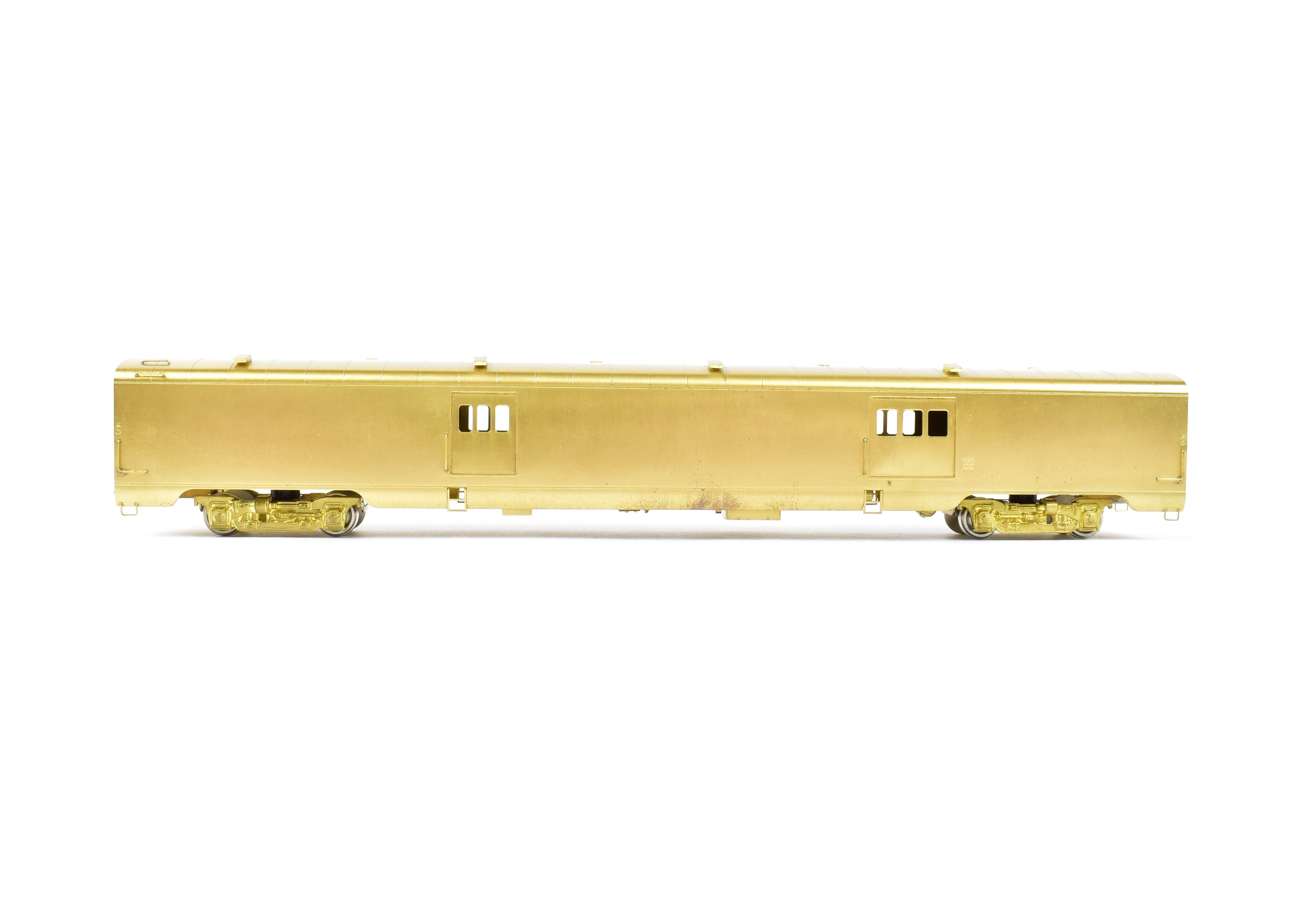 HO Scale Brass Oriental Limited Model of Northern Pacific North Coast Limited #400 Water Baggage Car with Skirts for Train Enthusiasts