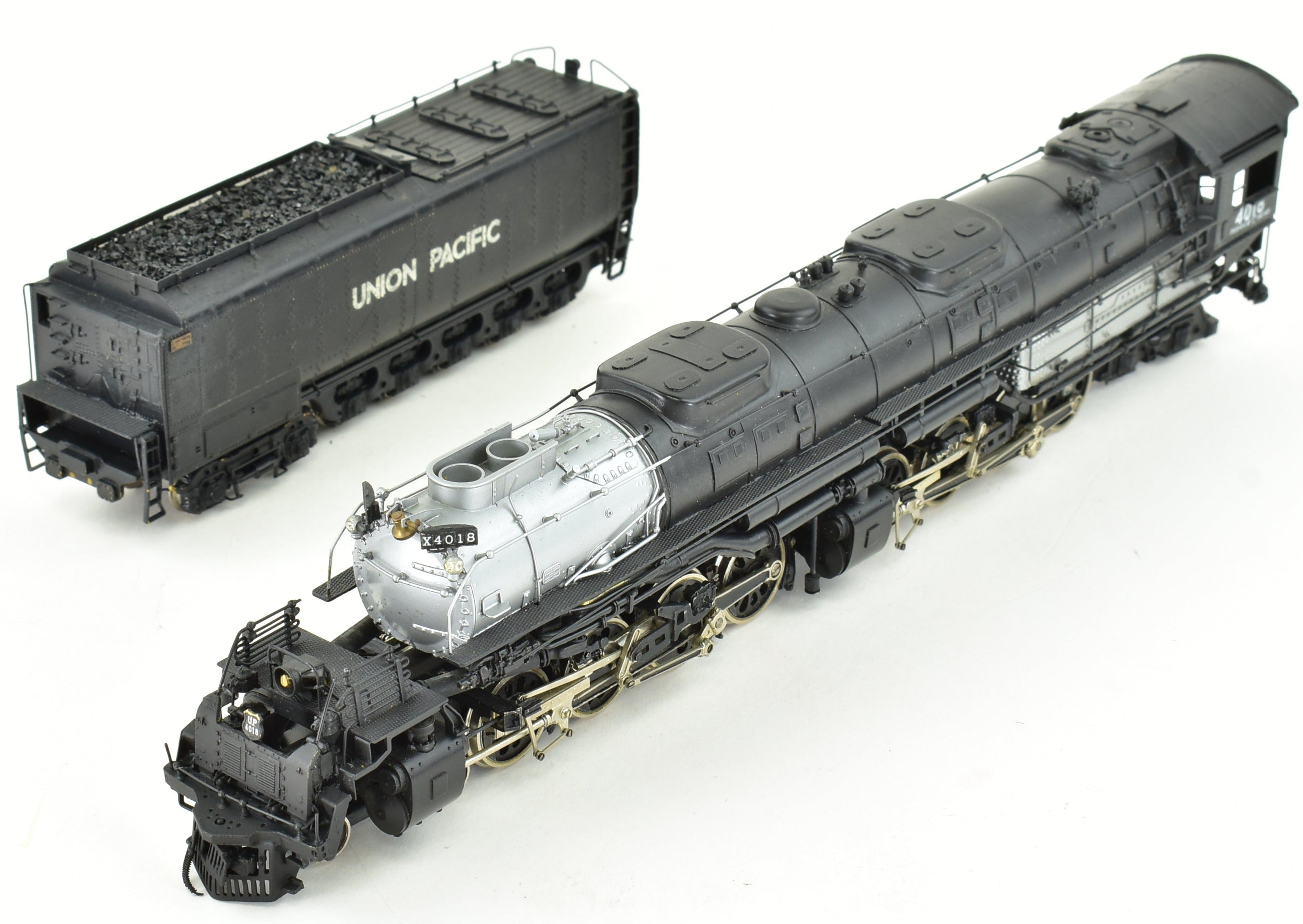 HO Scale Brass PFM - Tenshodo Union Pacific 4-8-8-4 Big Boy Crown Steam Locomotive with Signature Series Tender, Model No. 4018 from the 1969 Run