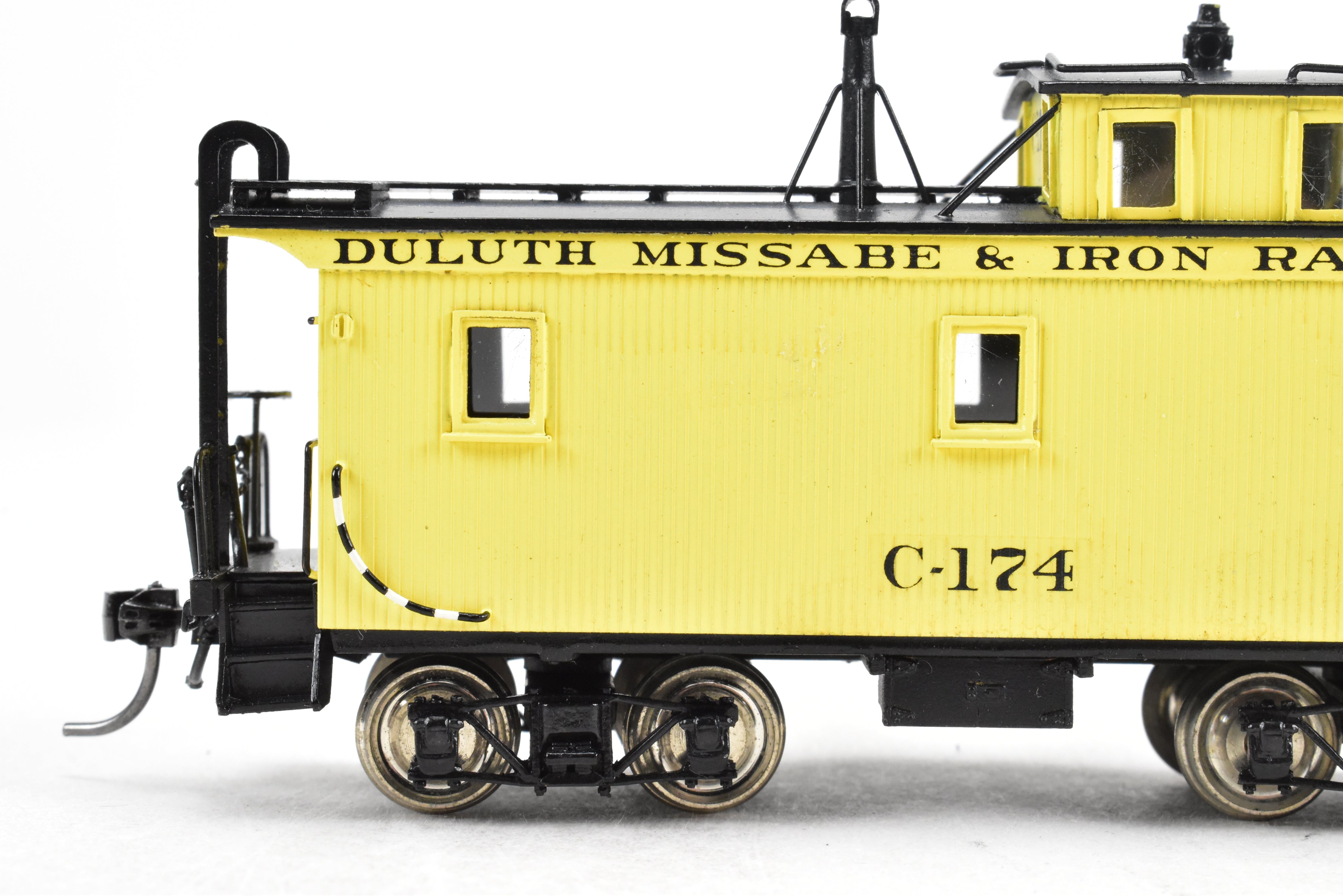 HO Scale Brass Pacific Fast Mail (PFM) - SKI Duluth Missabe & Iron Range (DM&IR) Wood Caboose Model, Factory Painted and Numbered FP No. C-174