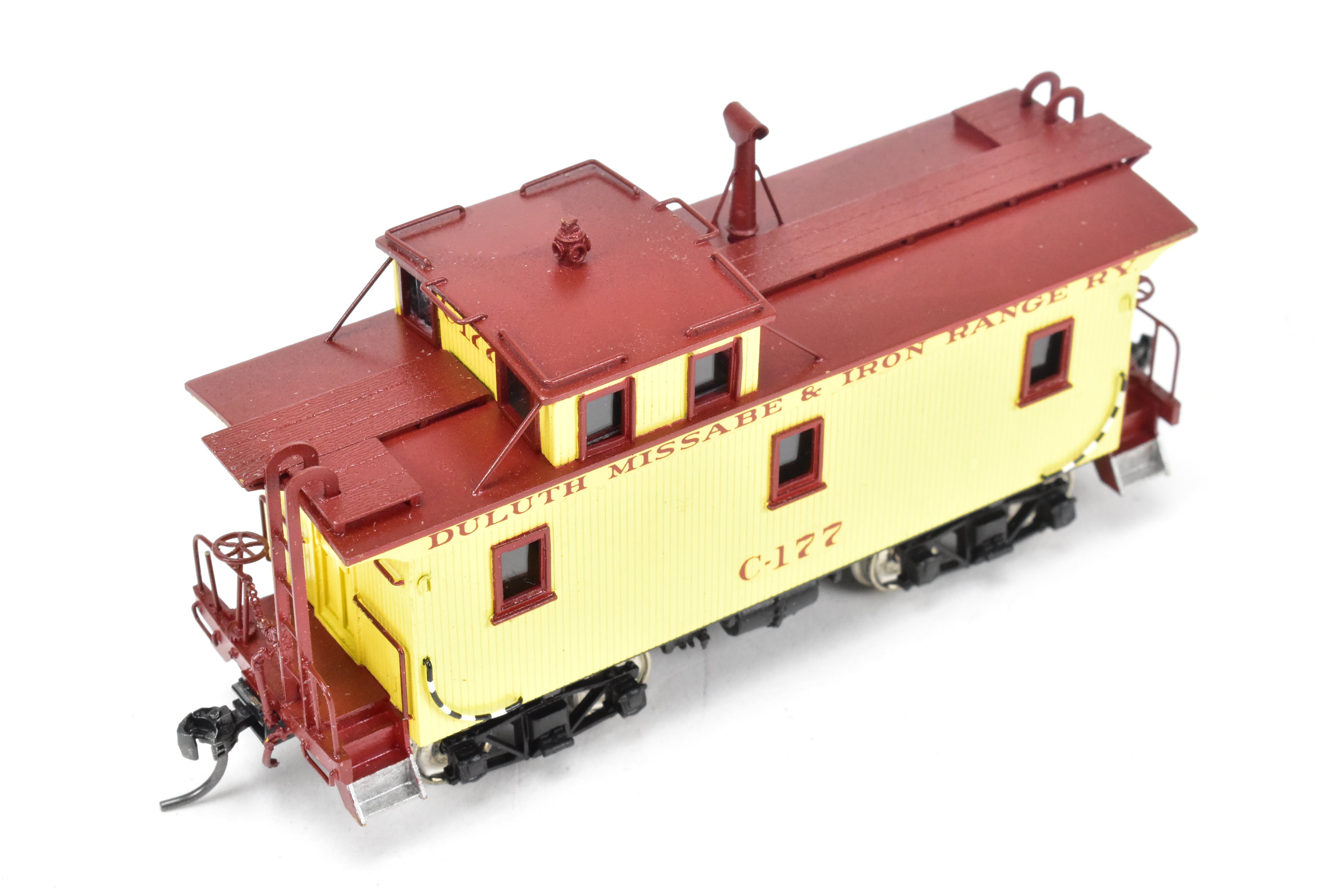 HO Scale Brass Pacific Fast Mail Model - SKI Duluth Missabe & Iron Range Wood Caboose FP, Factory Painted and Numbered C - 177