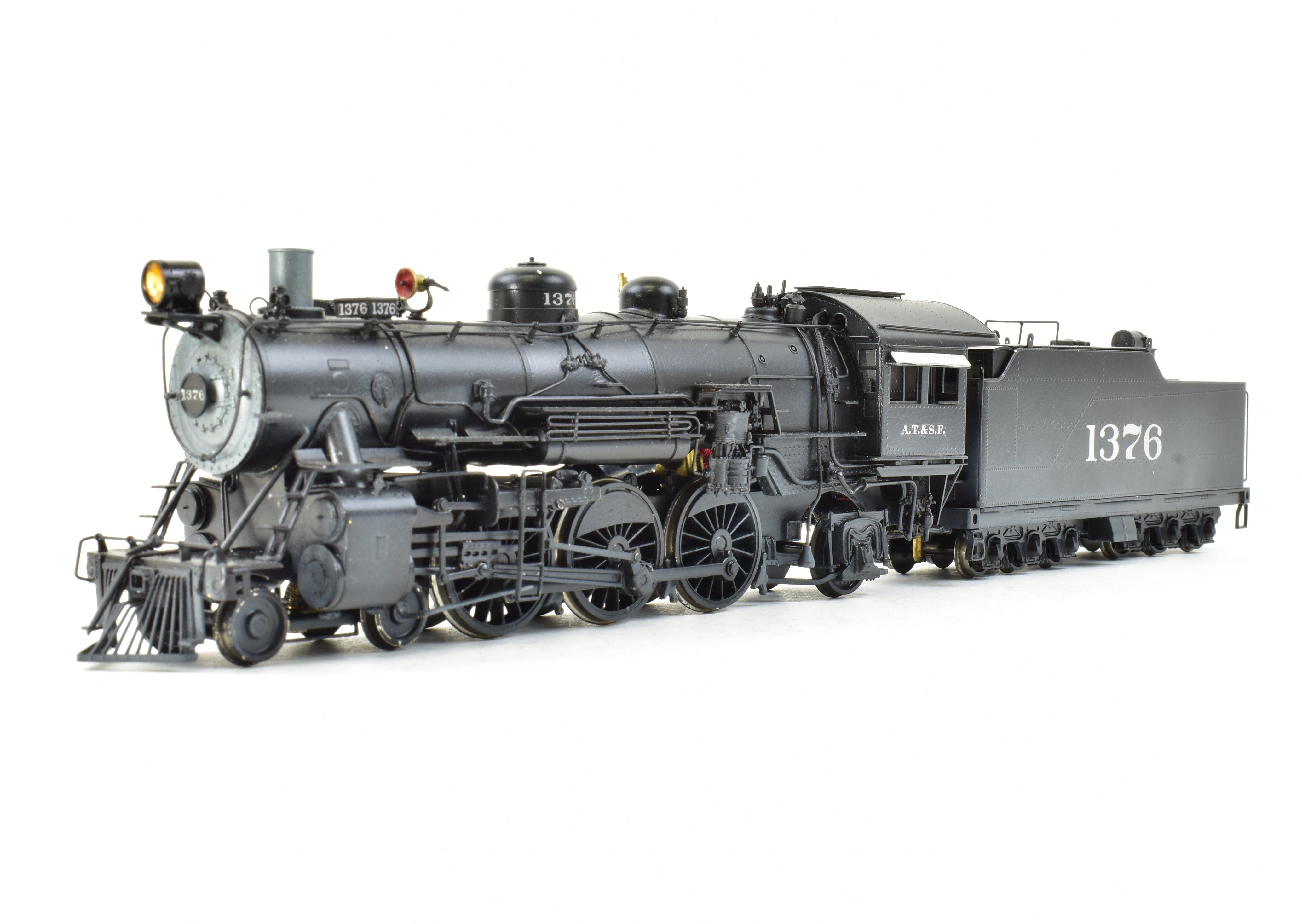 Hallmark HO Scale Brass Pacific Fast Mail Model Train - Fujiyama ATSF Santa Fe 4-6-2 Class 1337 Custom Painted with Exquisite Details