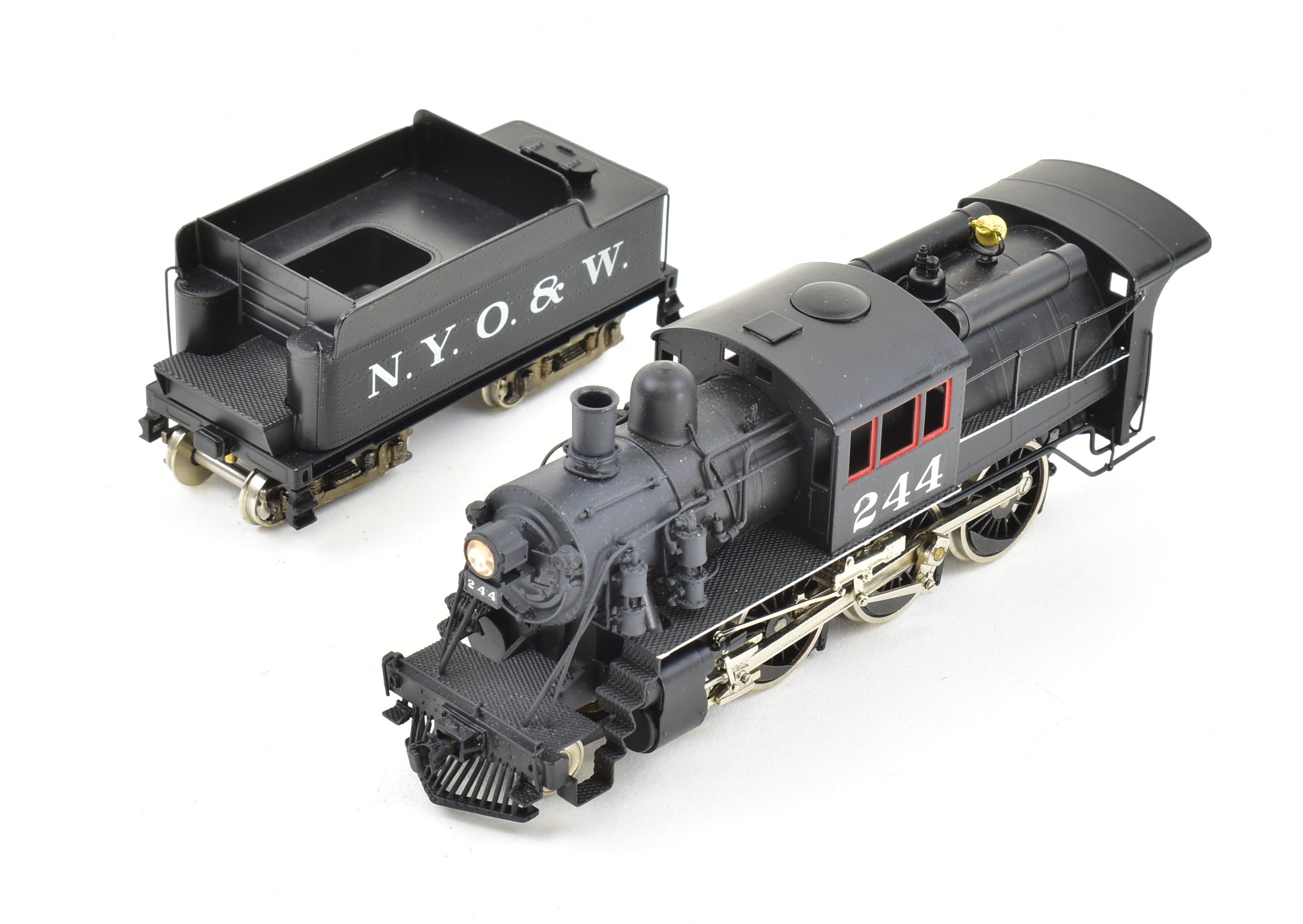 HO Scale Brass NPP Nickel - Plated New York Ontario & Western U - 1 4 - 6 - 0 Camelback Locomotive