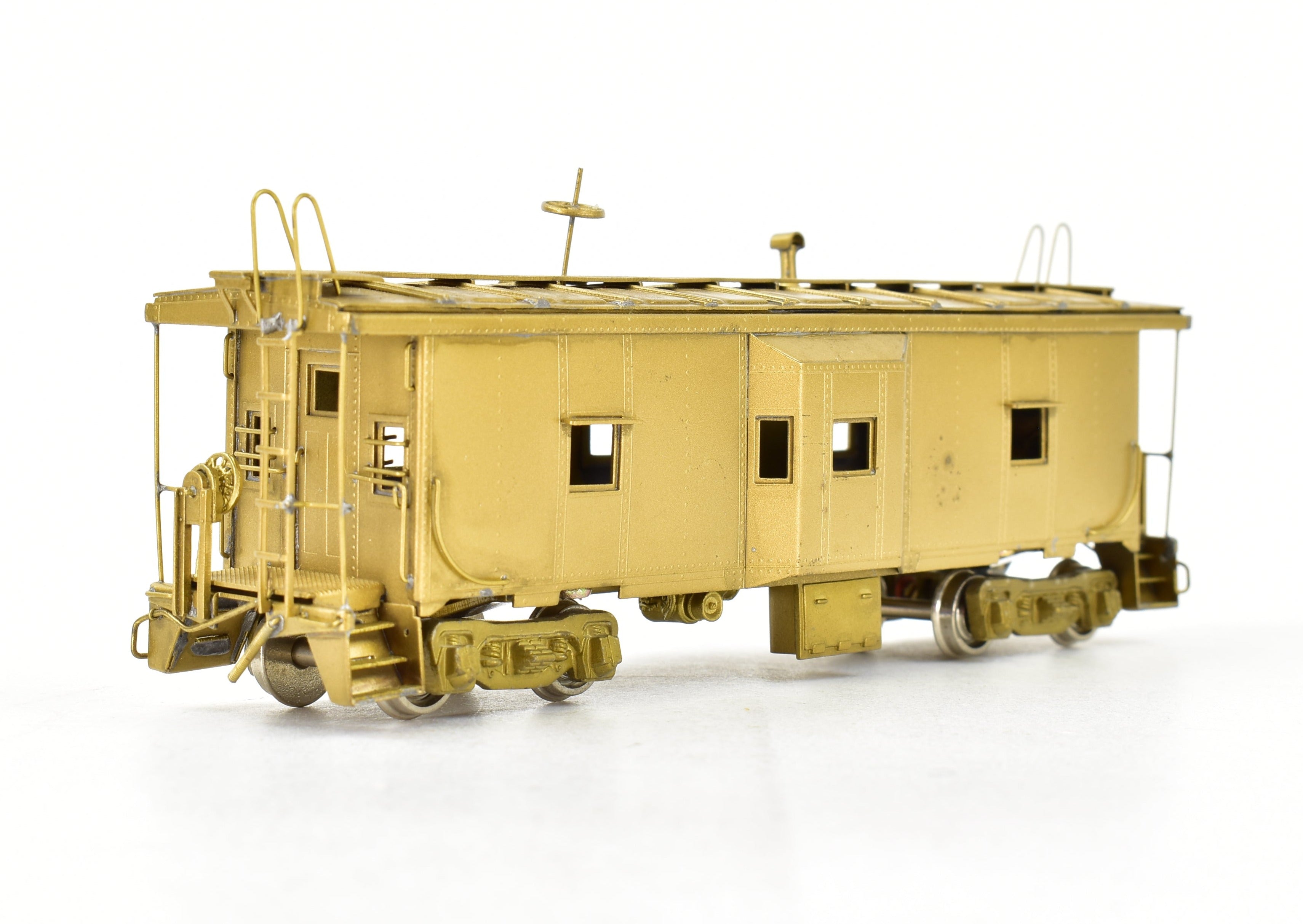 NJ Custom Brass Erie Railroad C-300 Bay Window Caboose, 1980 Korea Build