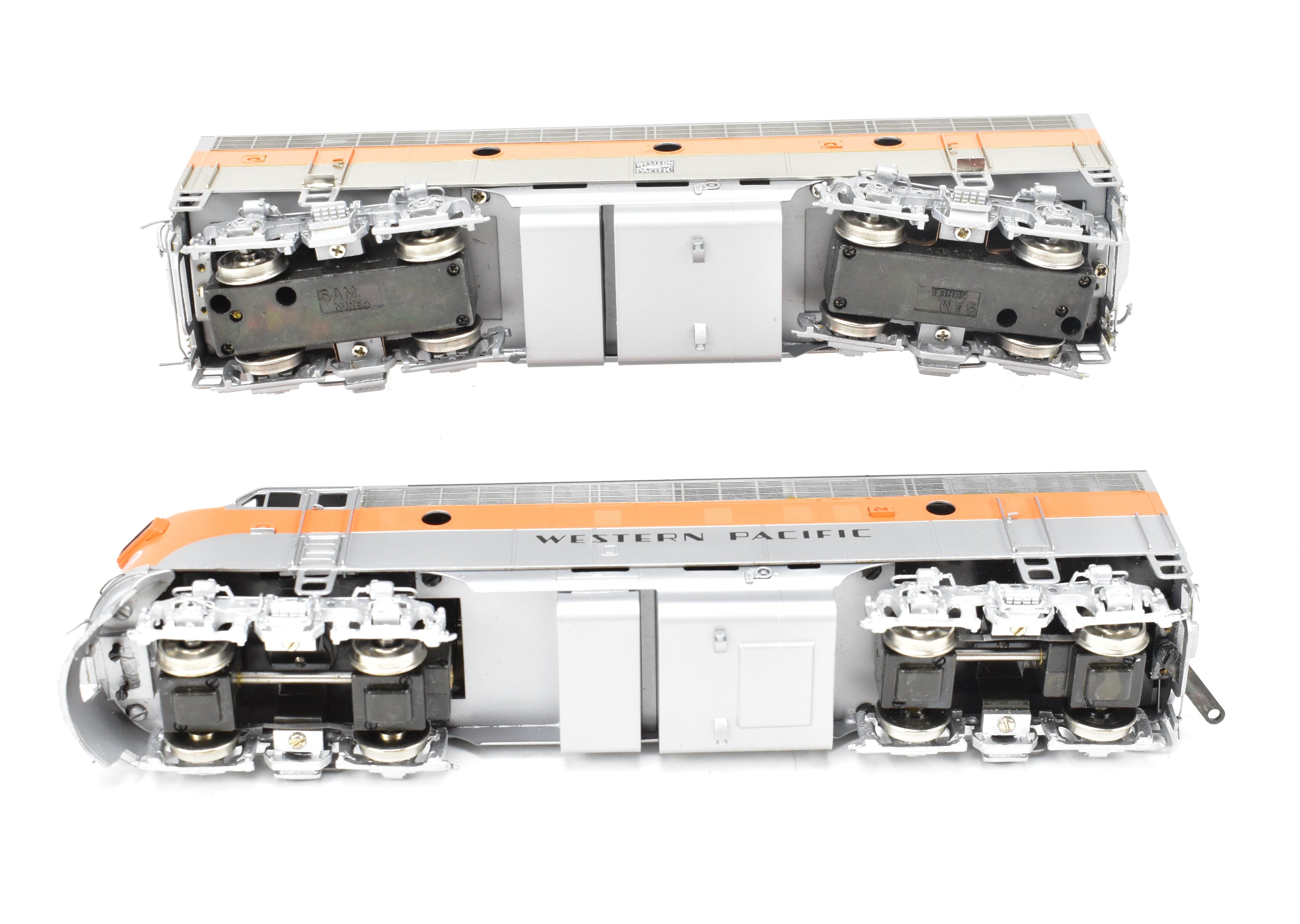 HO Scale Brass Oriental Limited Western Pacific EMD FP7A/F7B Passenger Locomotive Models